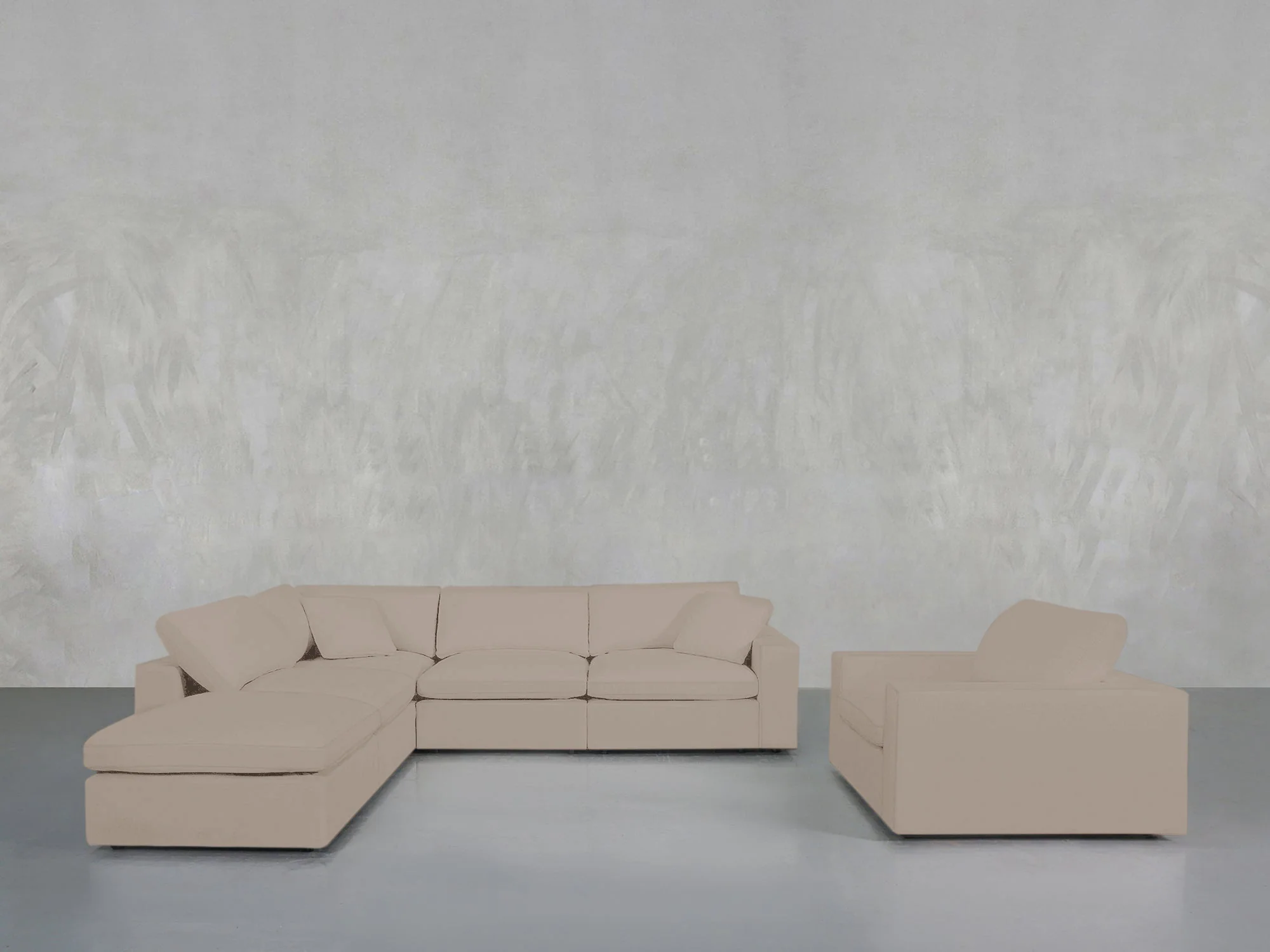 5-1 Sectional & Armchair Set