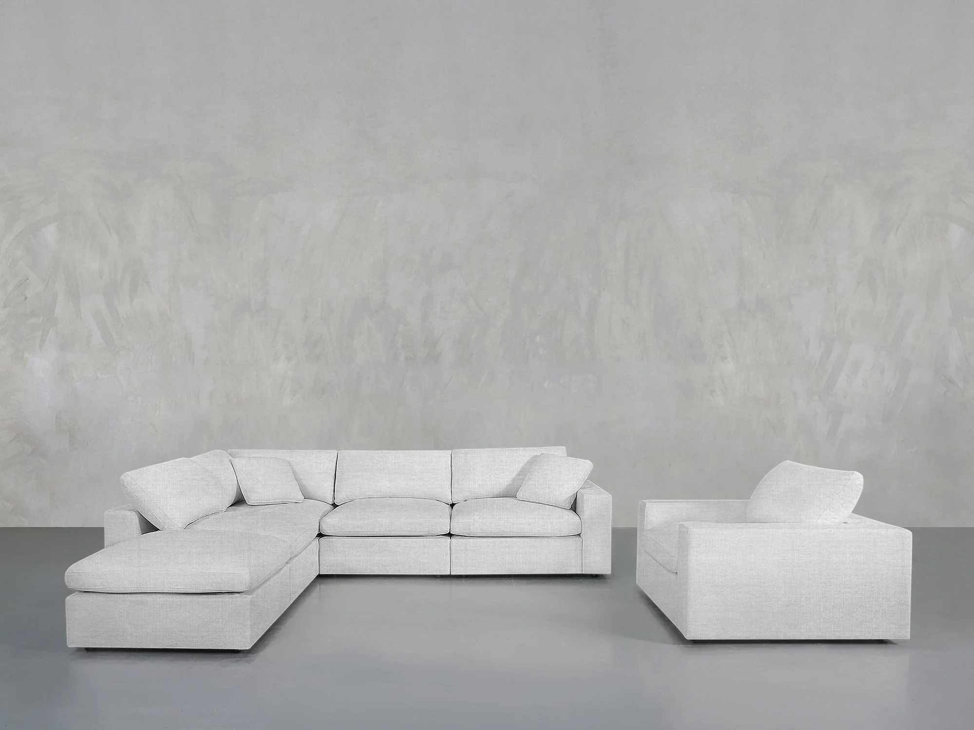 5-1 Sectional & Armchair Set