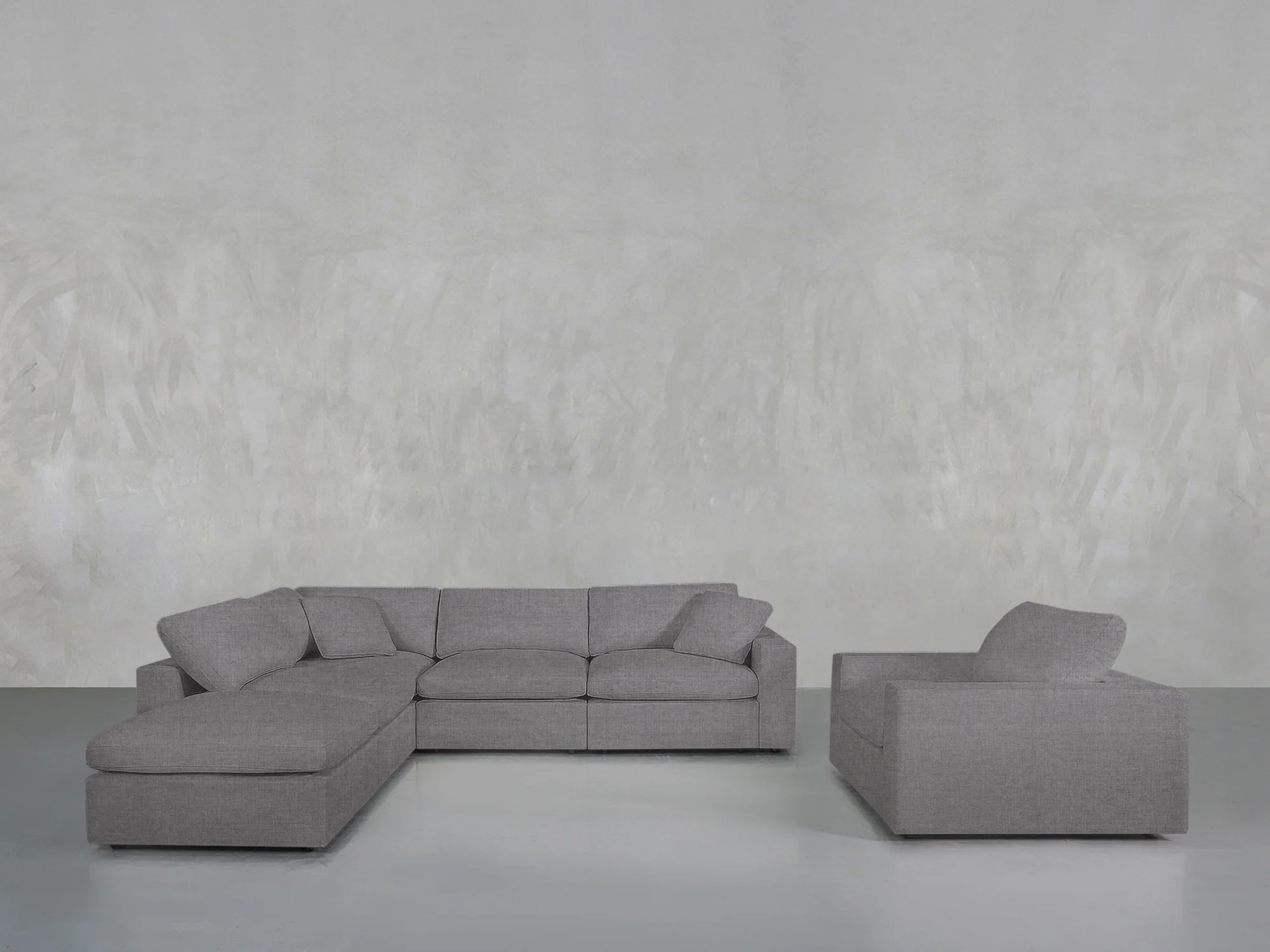 5-1 Sectional & Armchair Set