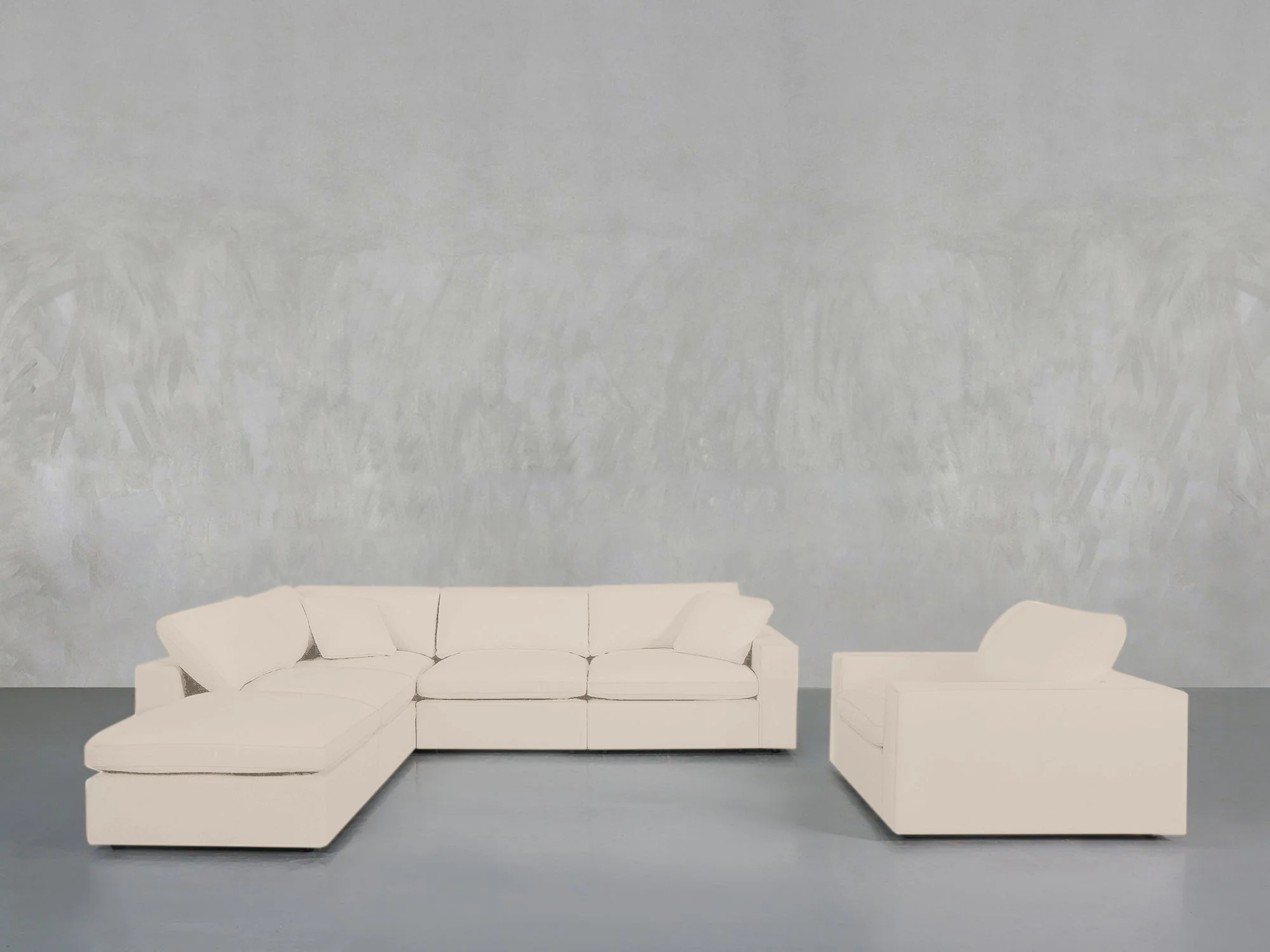 5-1 Sectional & Armchair Set