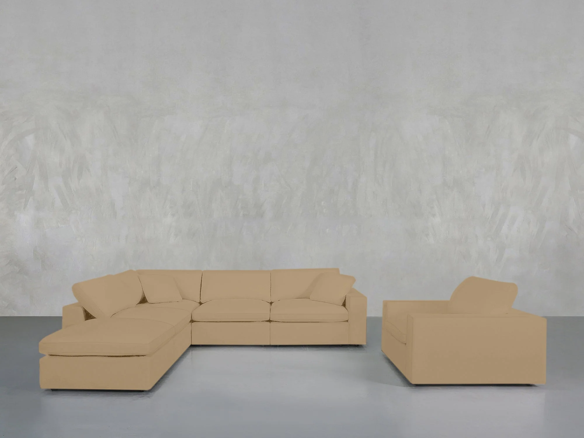 5-1 Sectional & Armchair Set