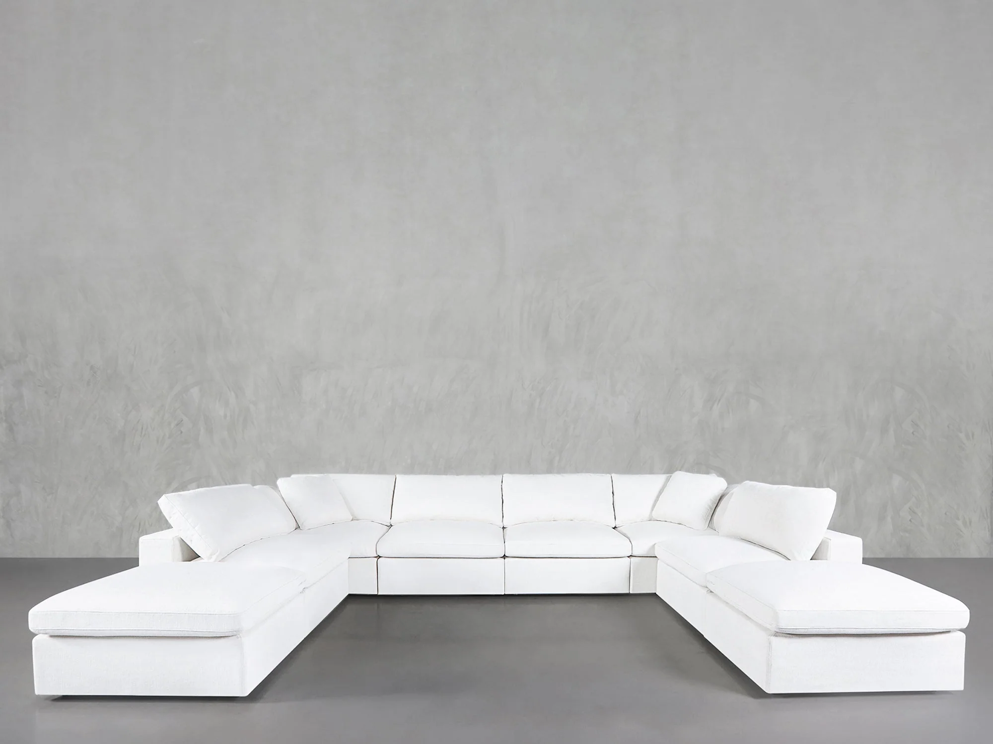 8-Seat Modular Double Lounger U-Sectional