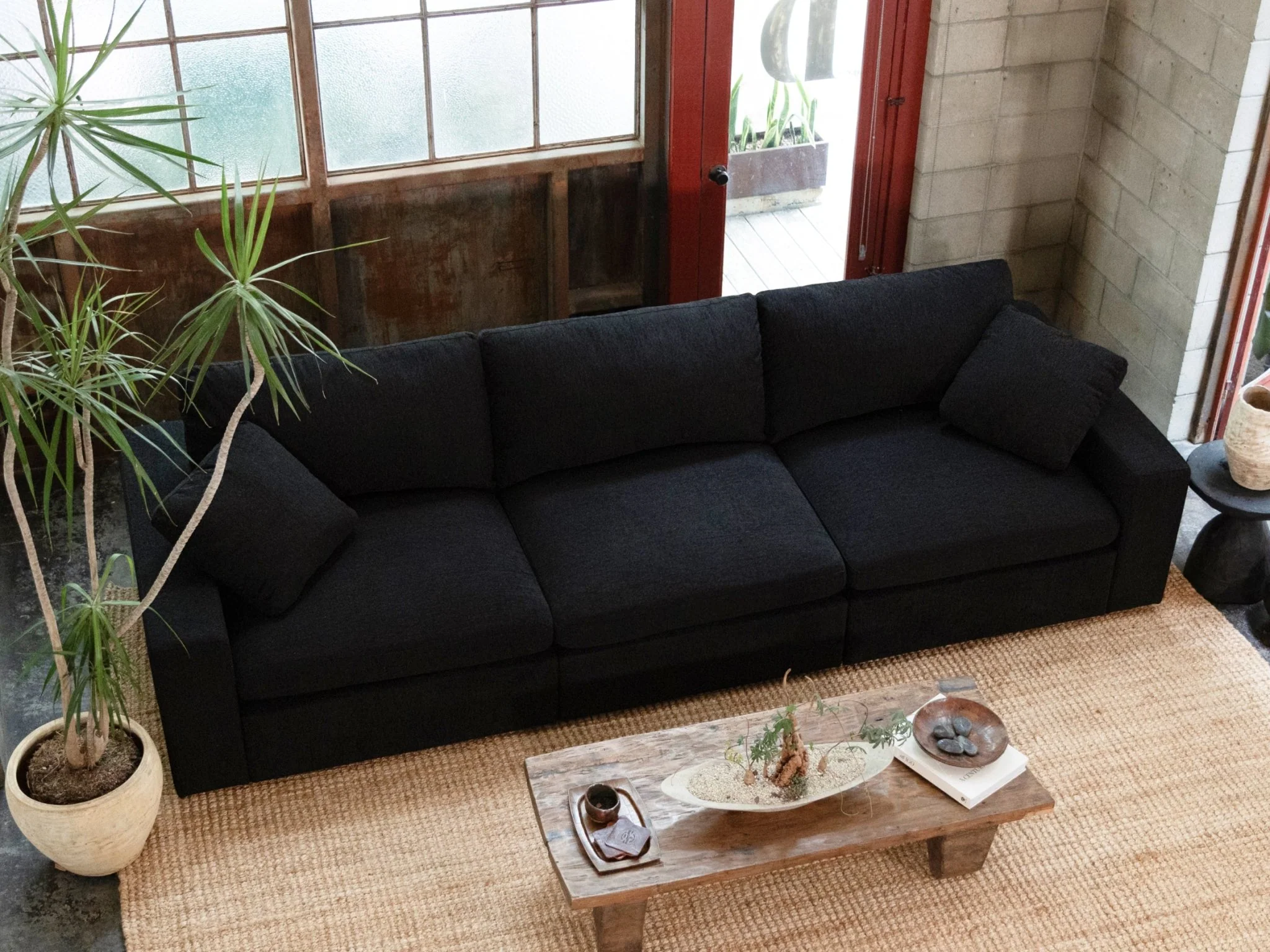 9-Seat Modular U-Sectional with Double Ottoman