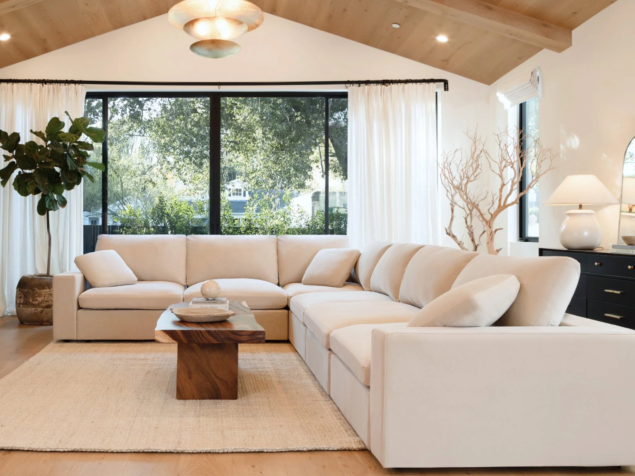 9-Seat Modular U-Sectional with Double Ottoman