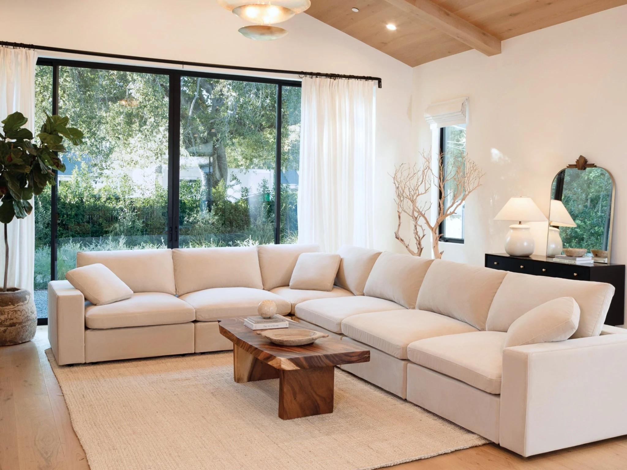 9-Seat Modular U-Sectional with Double Ottoman