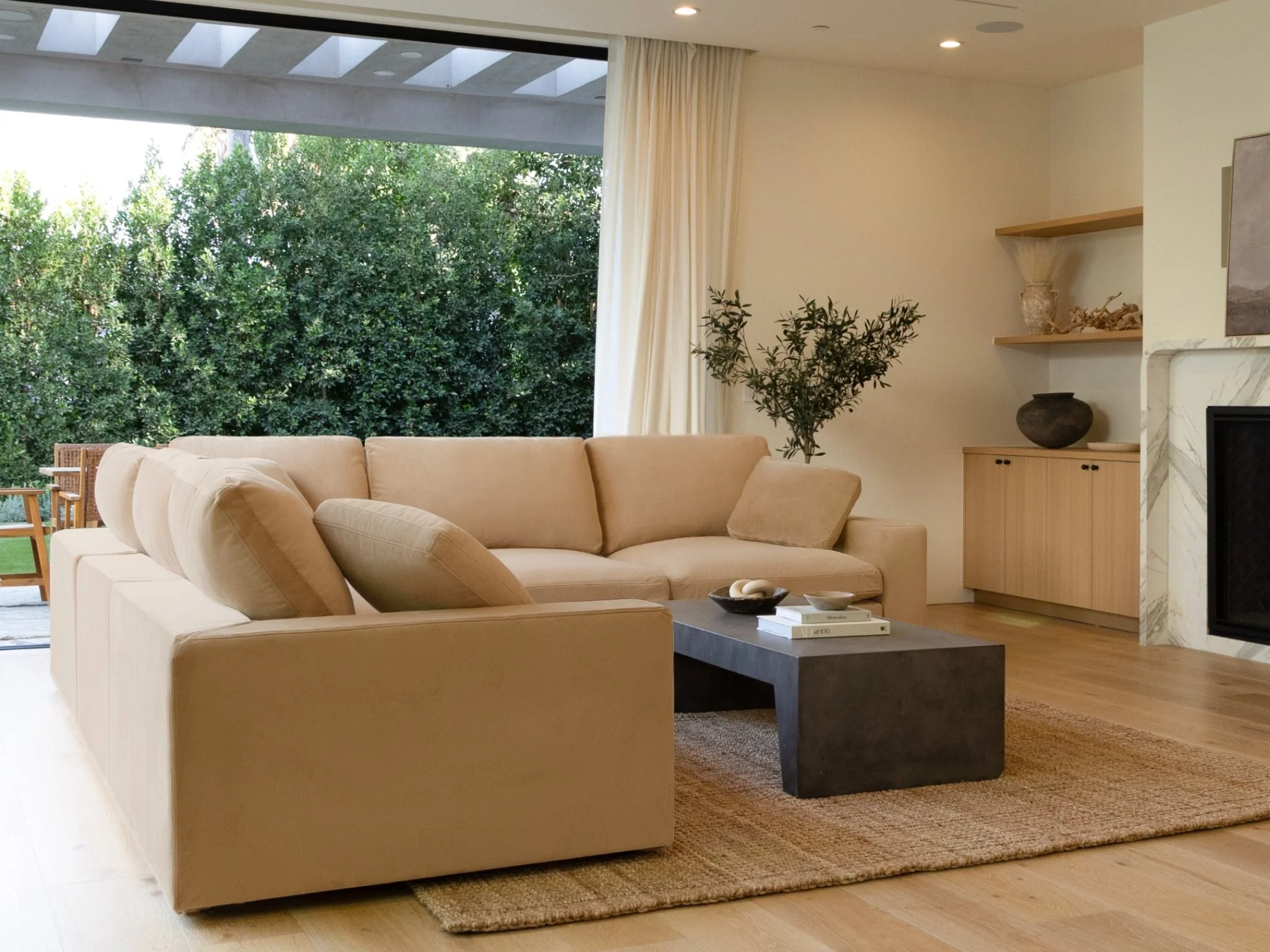 9-Seat Modular U-Sectional with Double Ottoman