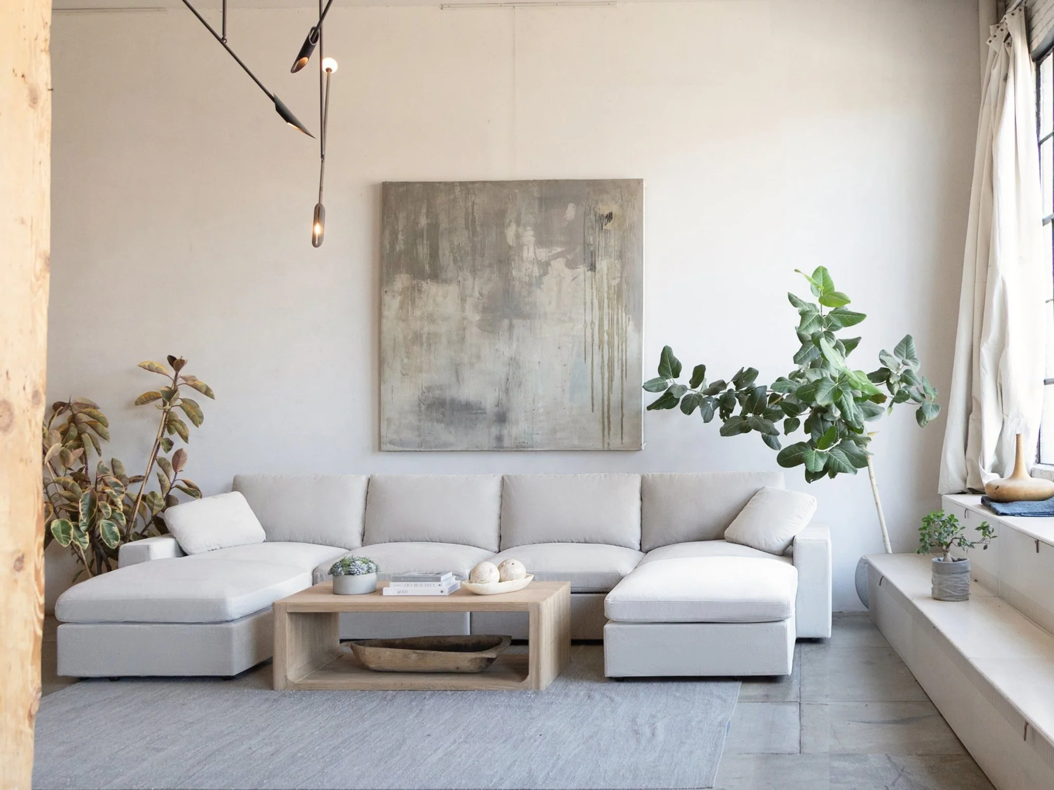 9-Seat Modular U-Sectional with Double Ottoman