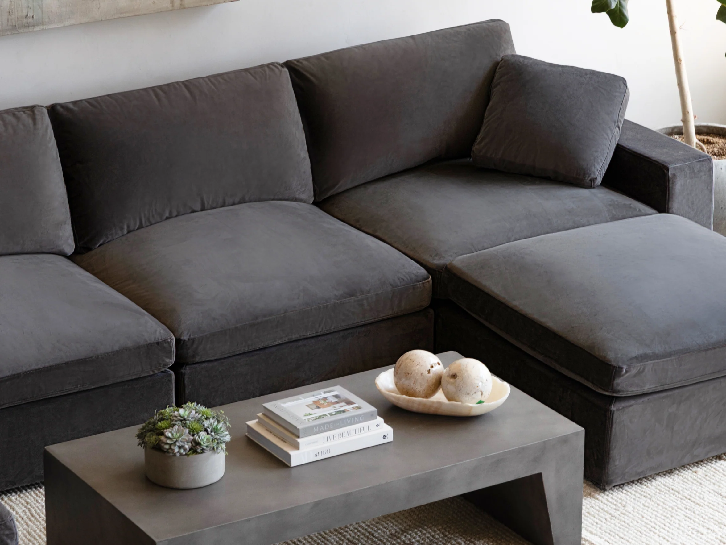 9-Seat Modular U-Sectional with Double Ottoman