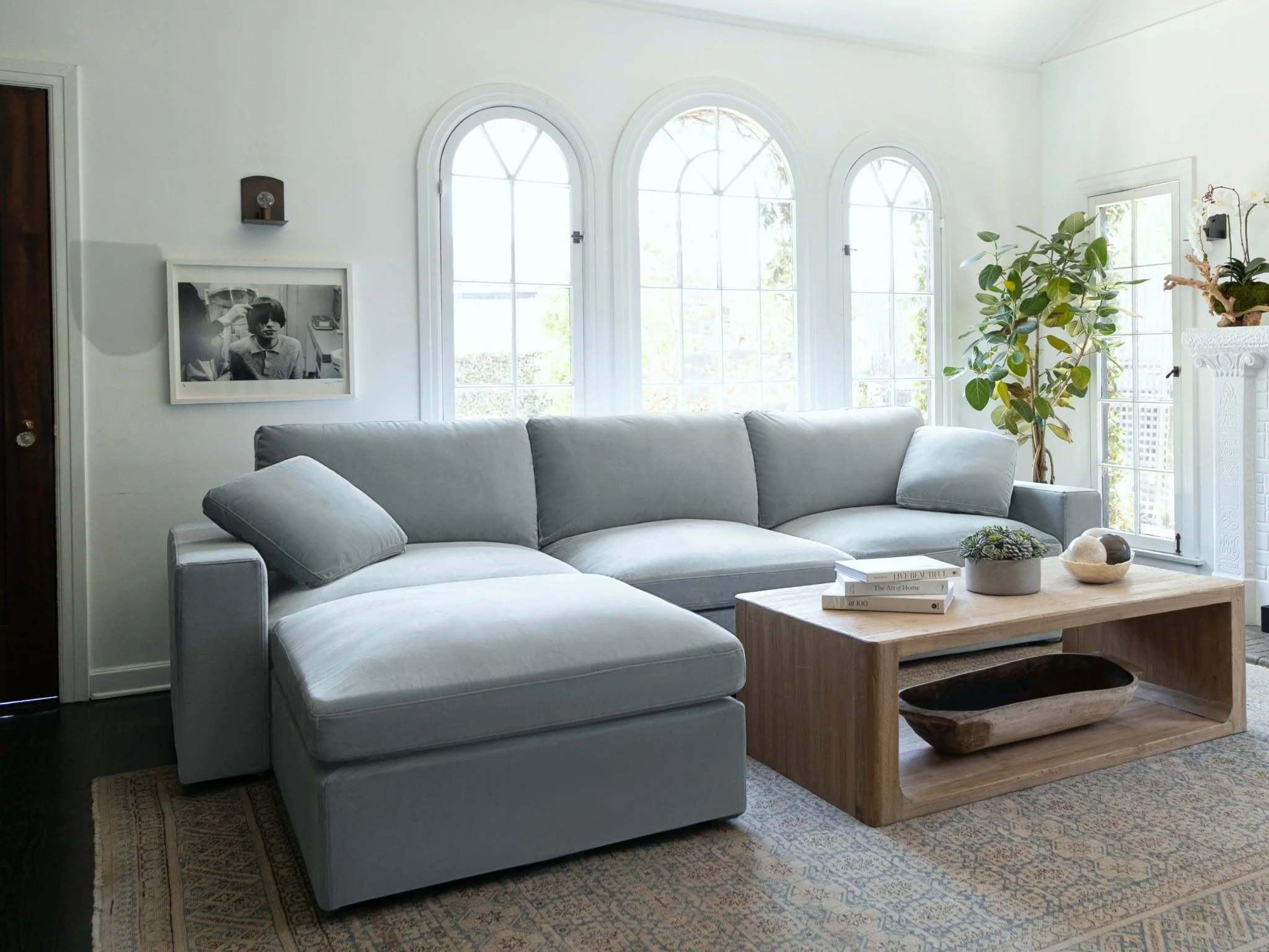 9-Seat Modular U-Sectional with Double Ottoman