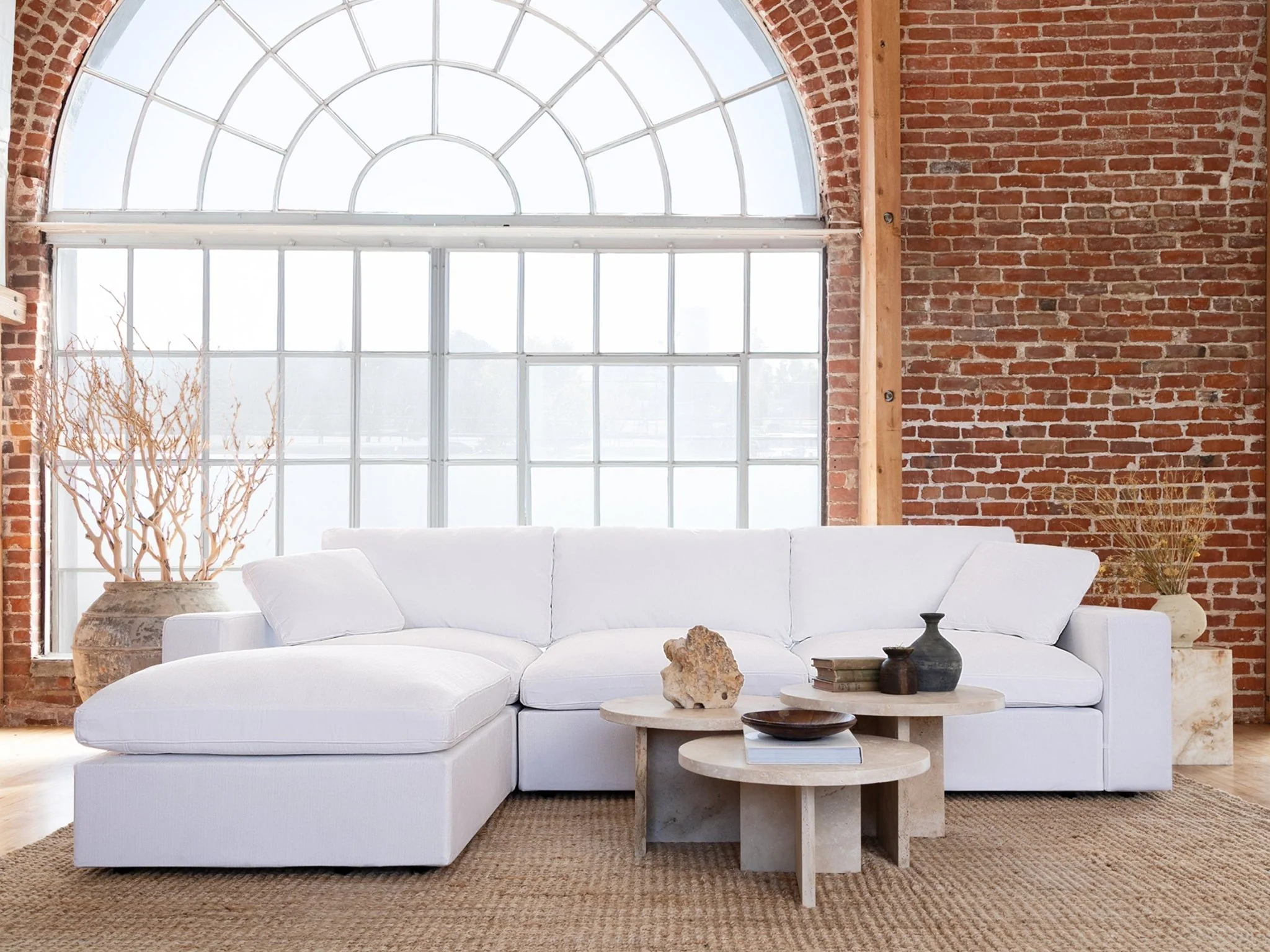 9-Seat Modular U-Sectional with Double Ottoman