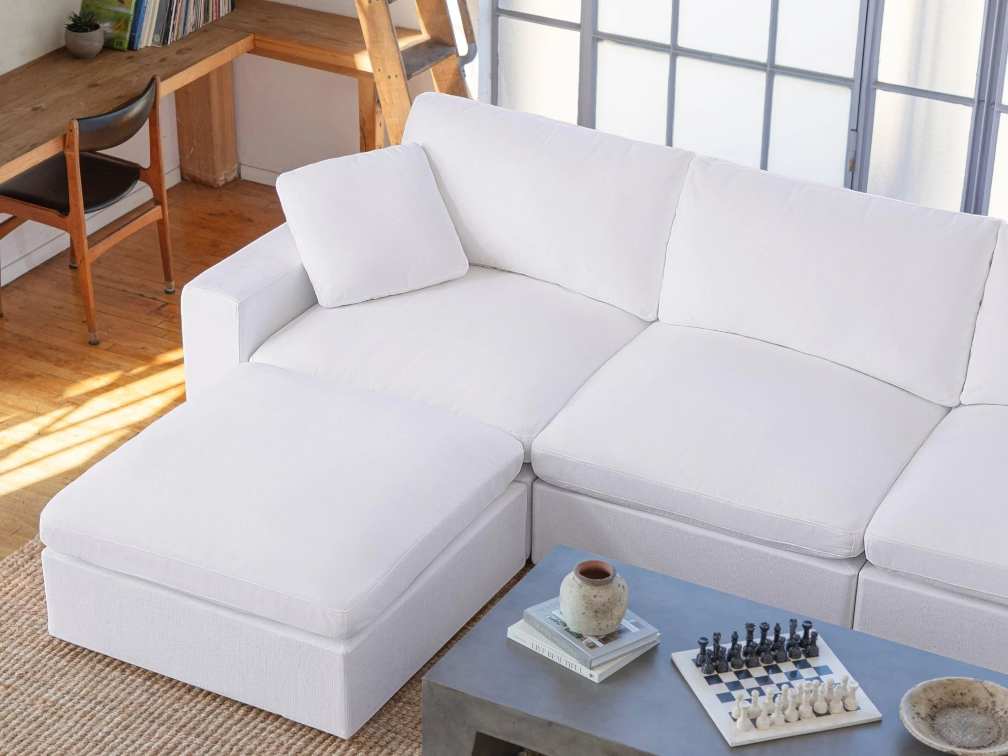 9-Seat Modular U-Sectional with Double Ottoman