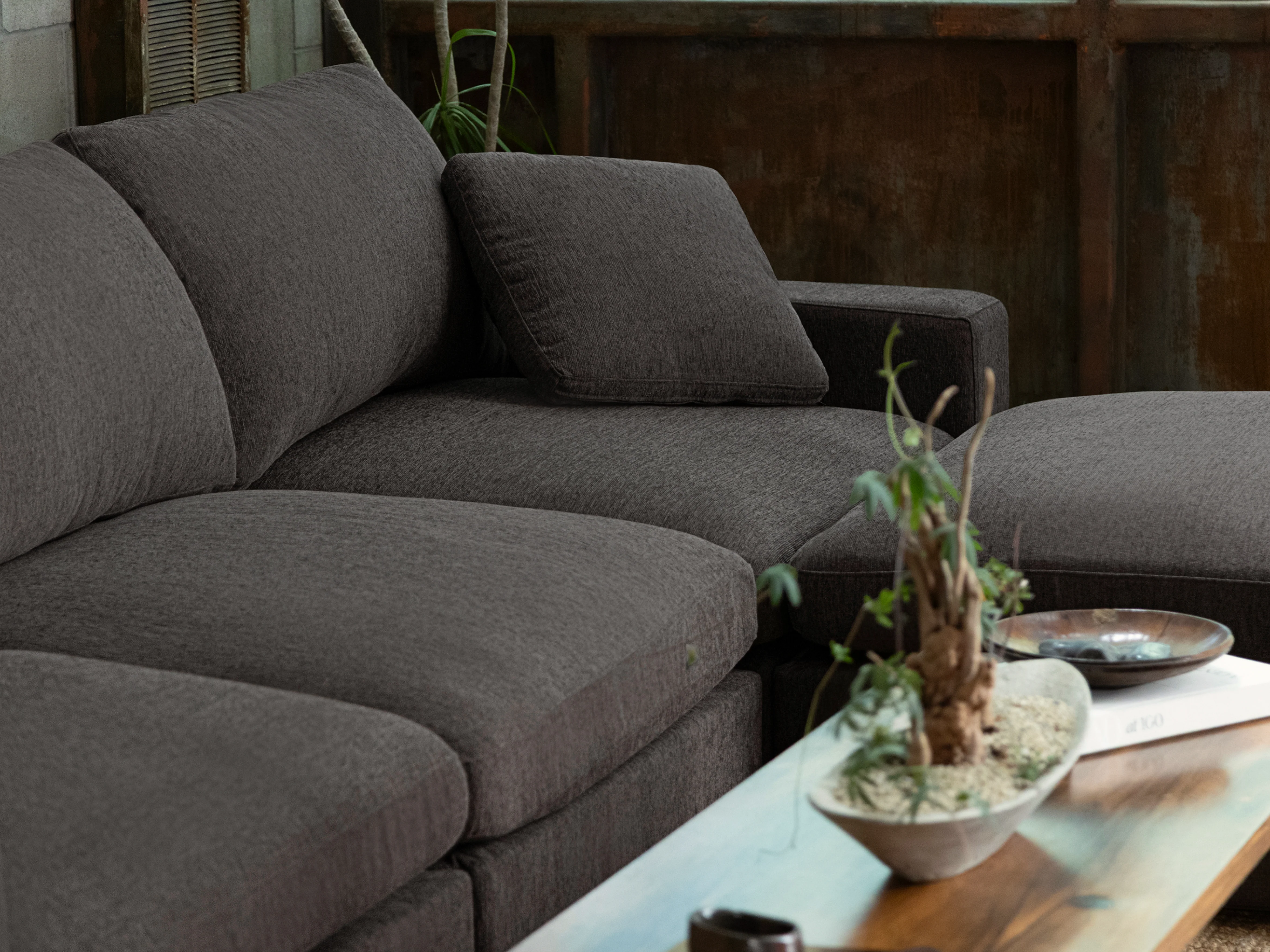 9-Seat Modular U-Sectional with Double Ottoman