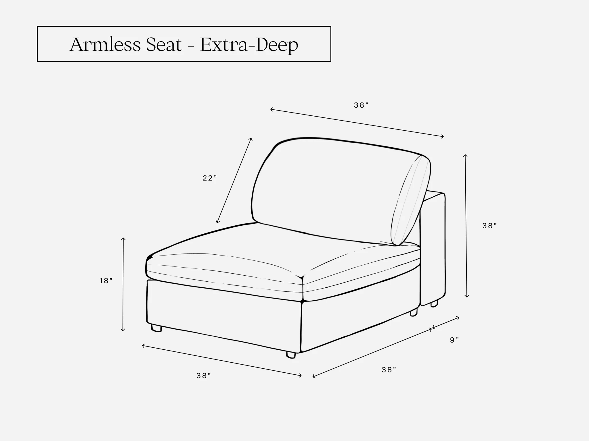 Armless Seat