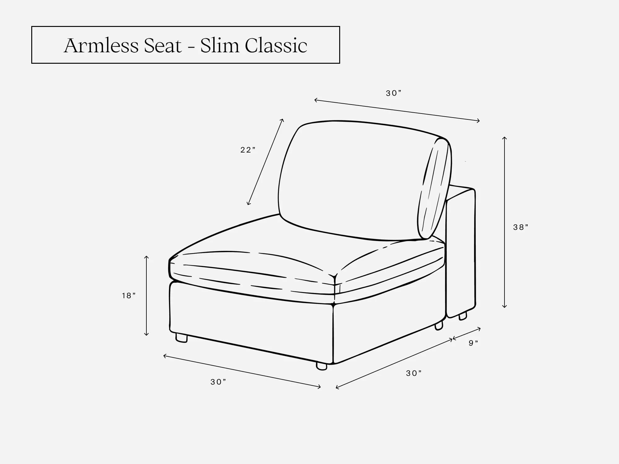 Armless Seat