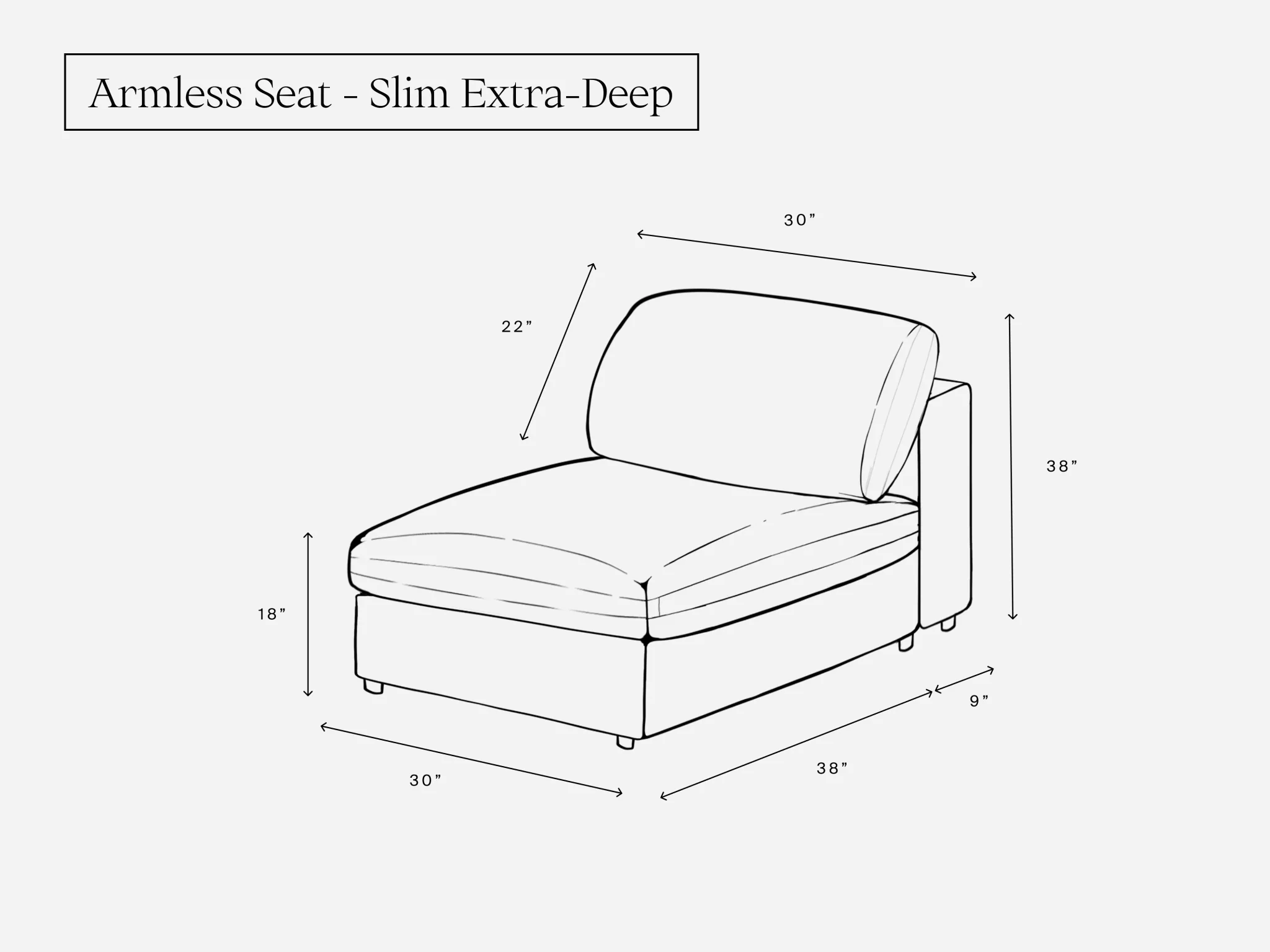 Armless Seat