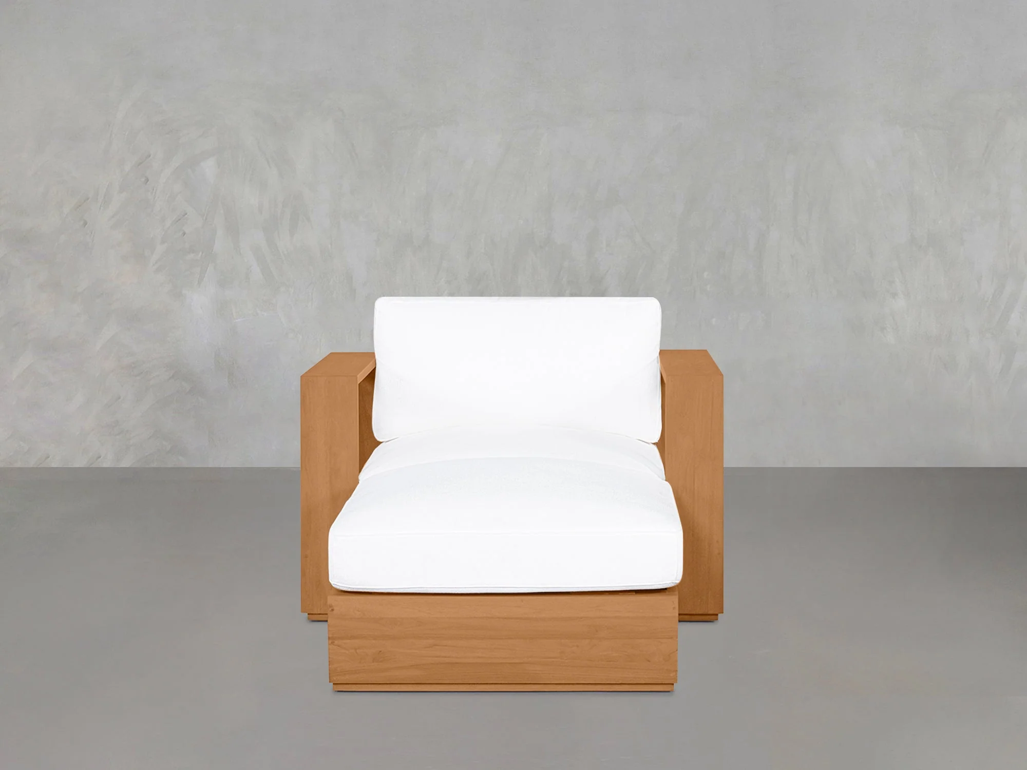 Armchair with Ottoman Teak Outdoor