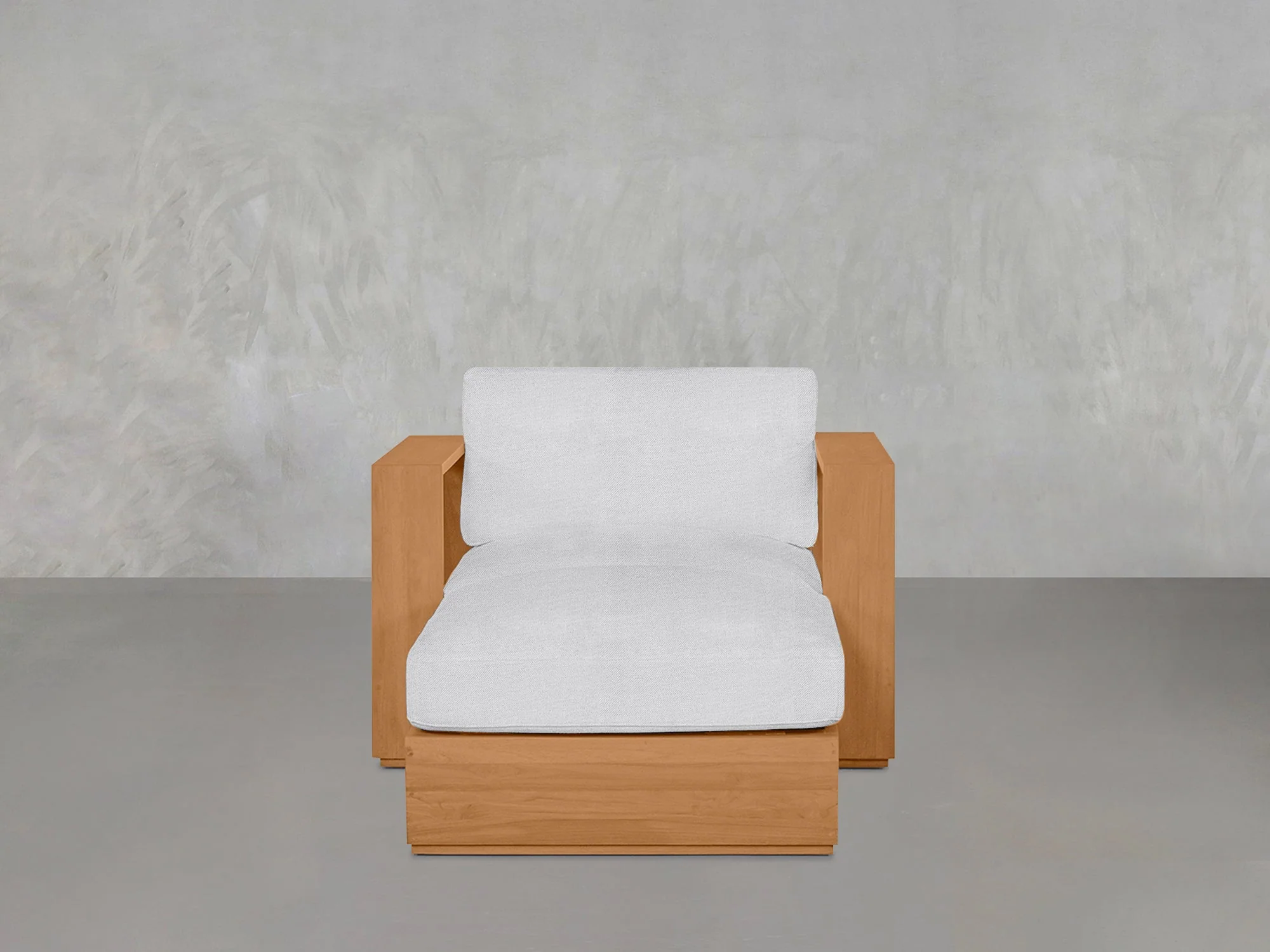 Armchair with Ottoman Teak Outdoor