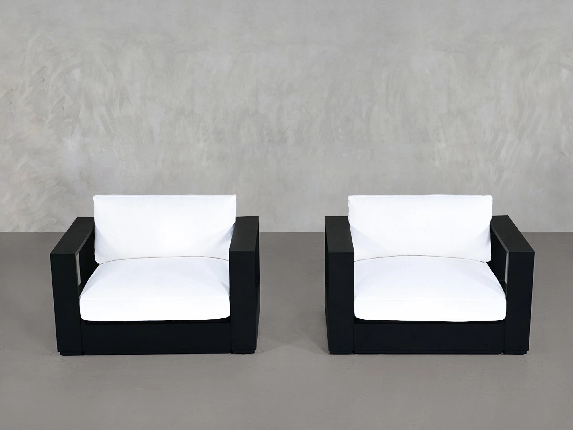 Double Armchairs Aluminum Outdoor