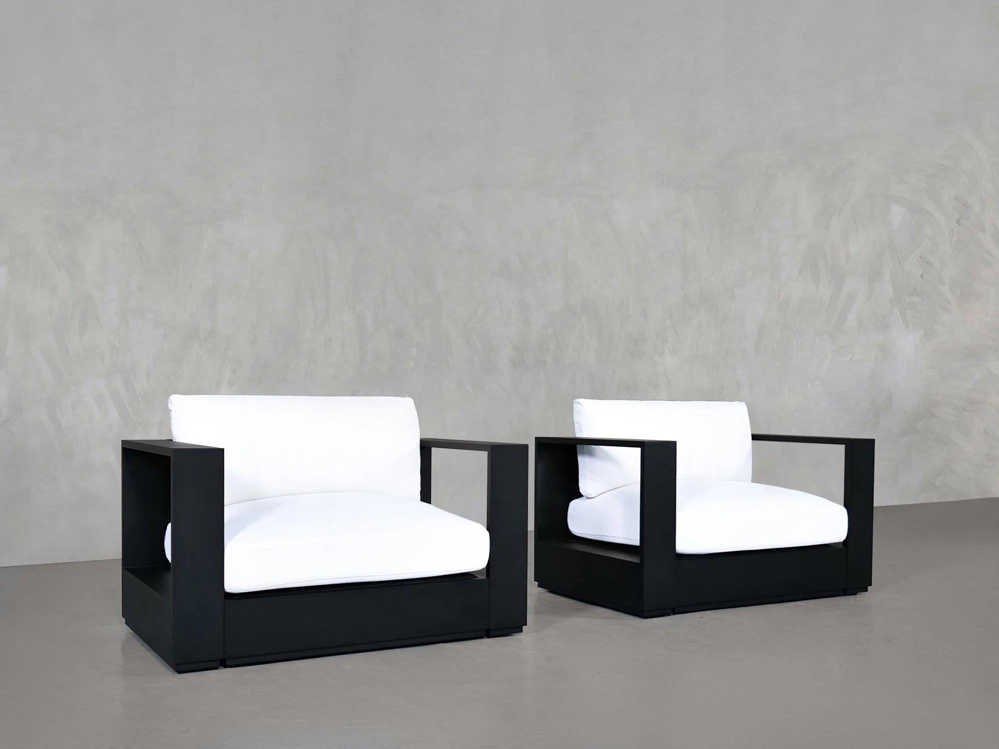 Double Armchairs Aluminum Outdoor