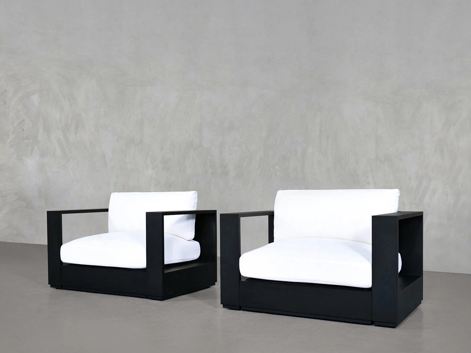 Double Armchairs Aluminum Outdoor