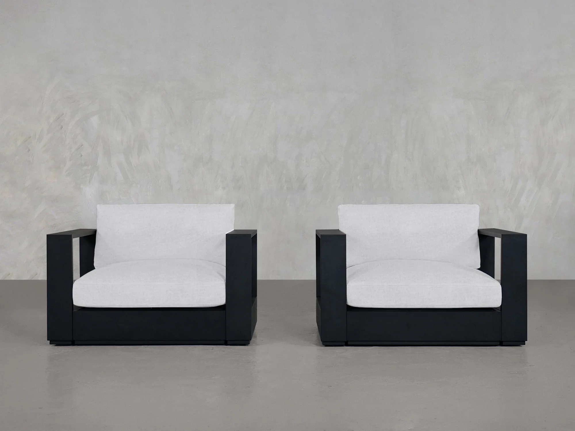 Double Armchairs Aluminum Outdoor
