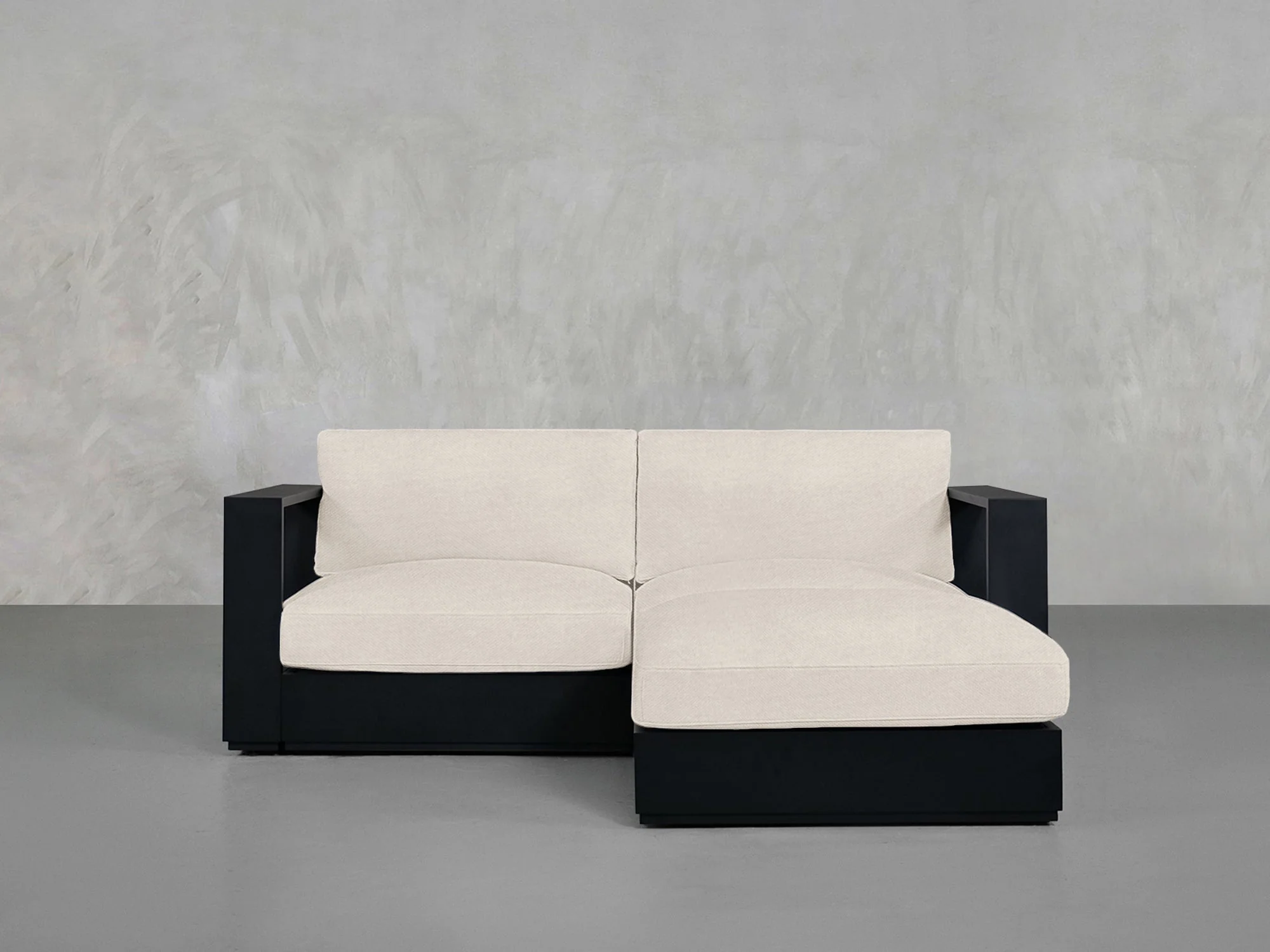 3-Seat Modular Chaise Sectional Aluminum Outdoor
