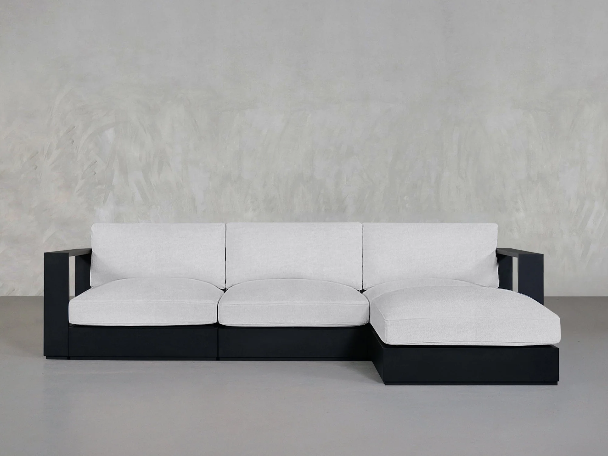4-Seat Modular Chaise Sectional Aluminum Outdoor