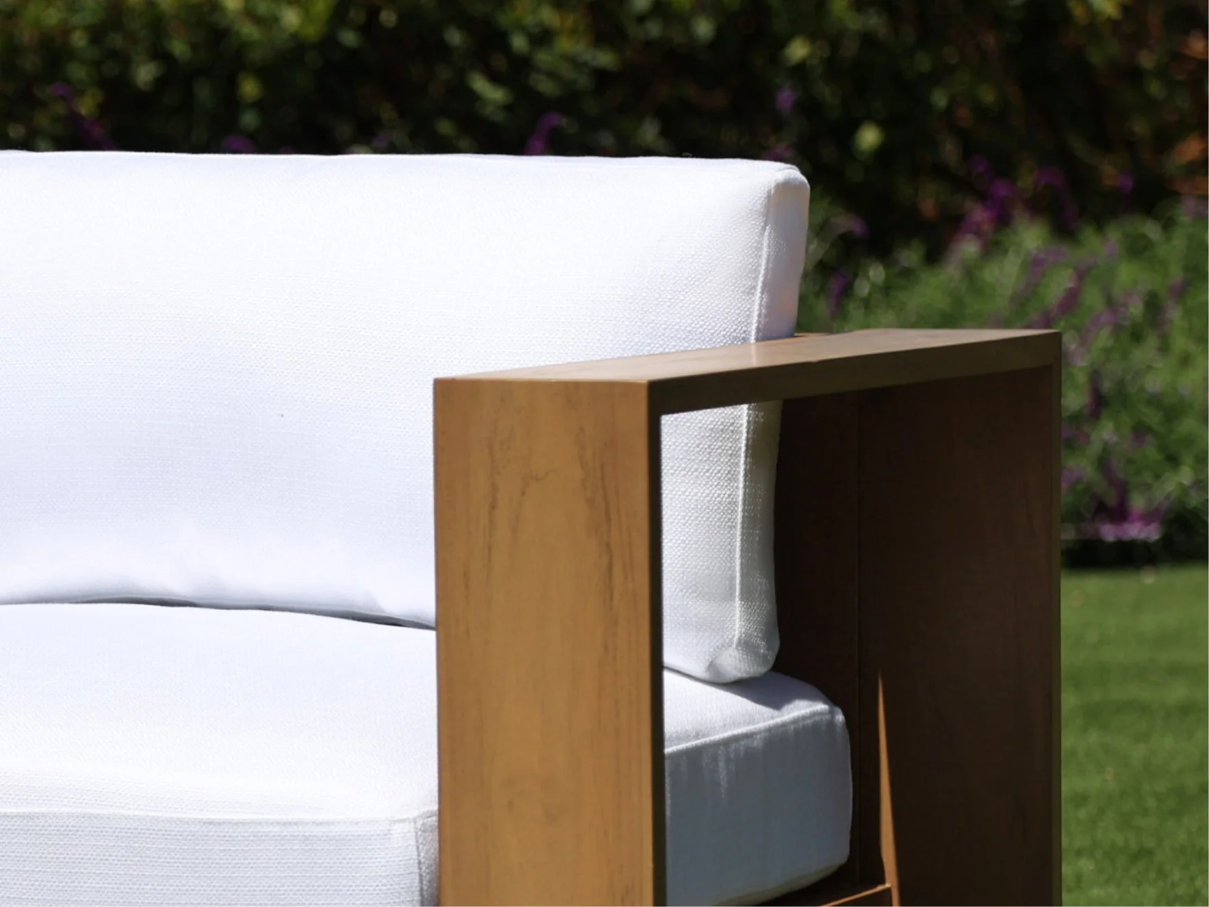 4-Seat Modular Chaise Sectional Teak Outdoor