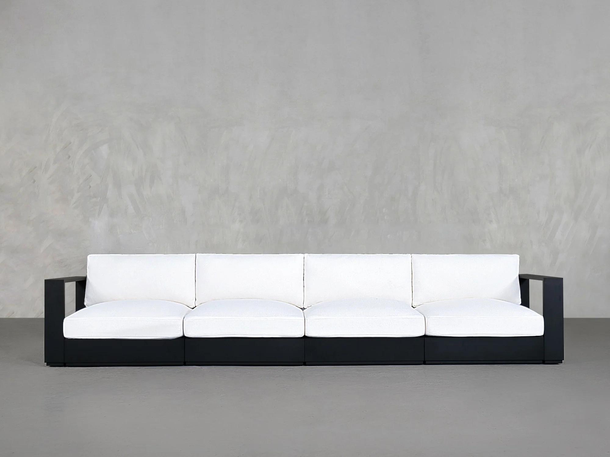4-Seat Modular Sofa Aluminum Outdoor