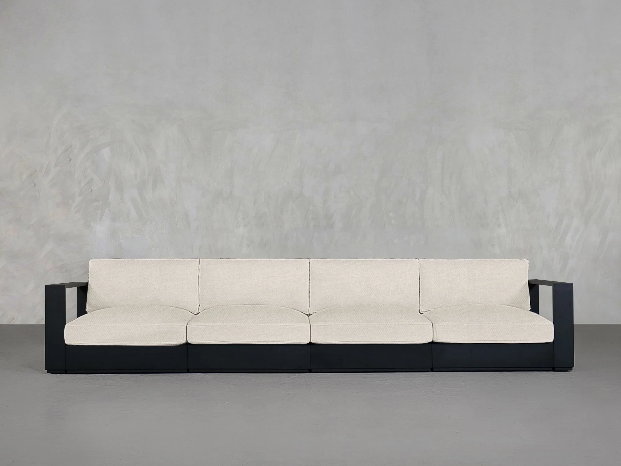 4-Seat Modular Sofa Aluminum Outdoor