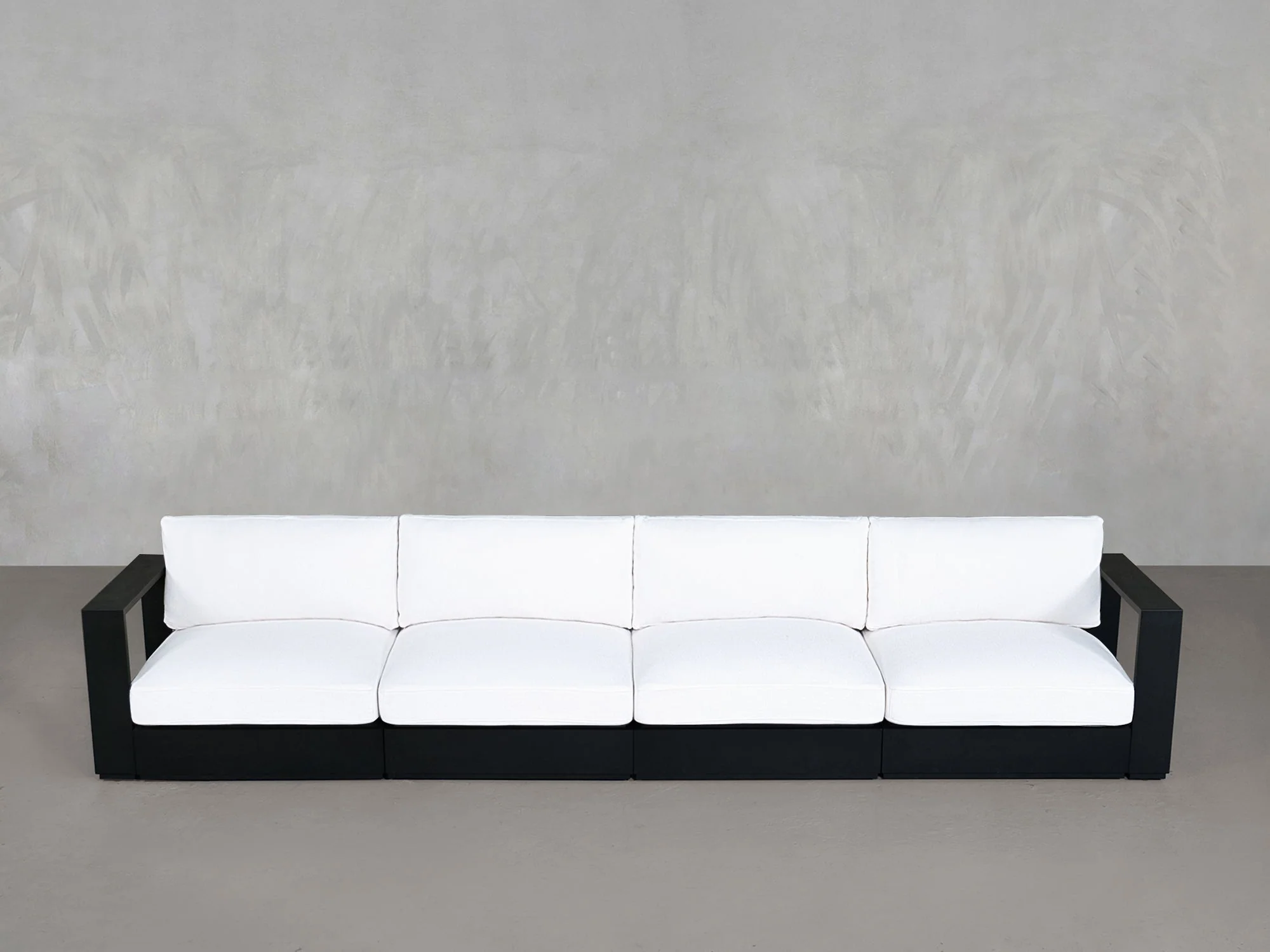 4-Seat Modular Sofa Aluminum Outdoor