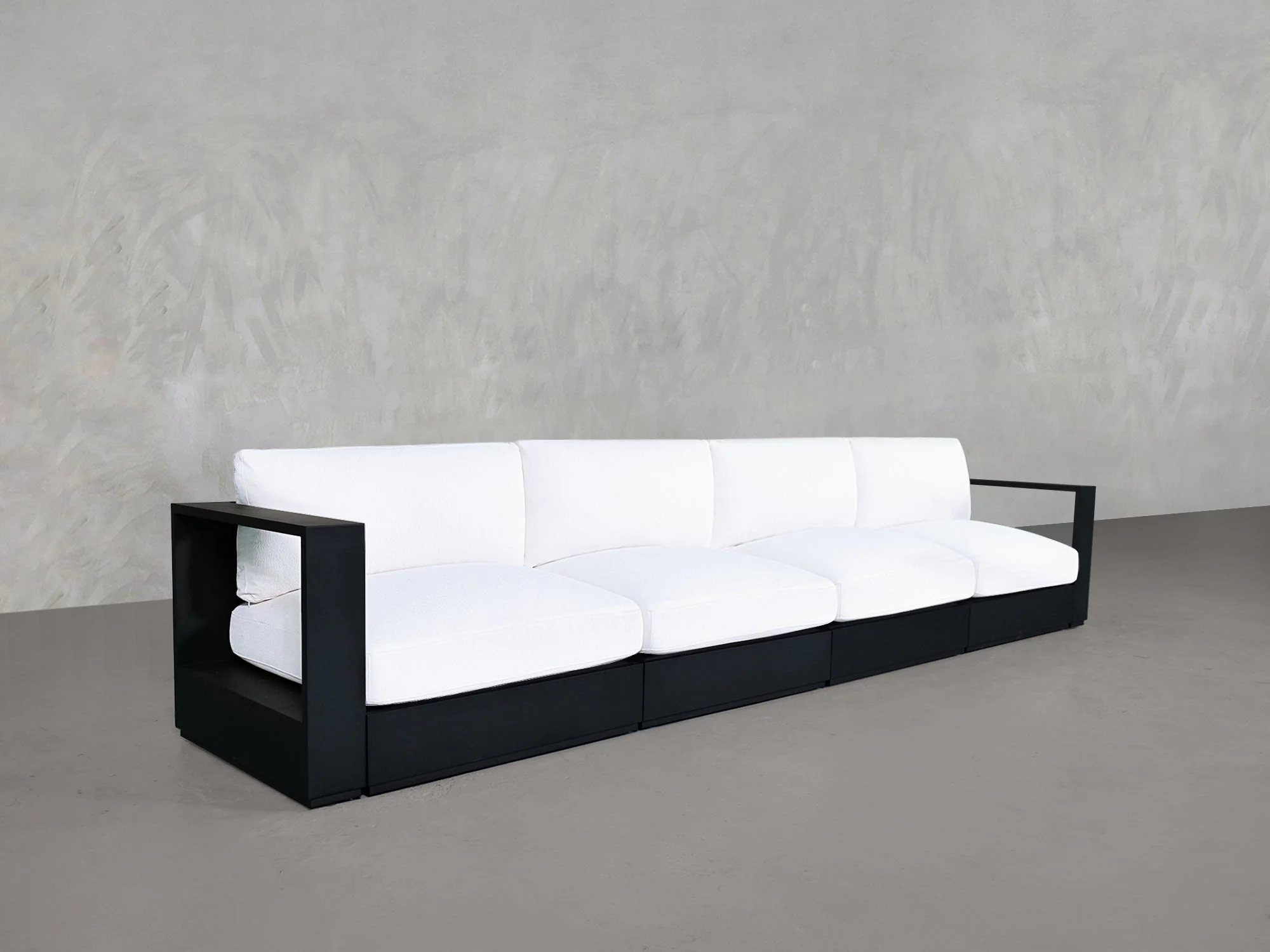 4-Seat Modular Sofa Aluminum Outdoor