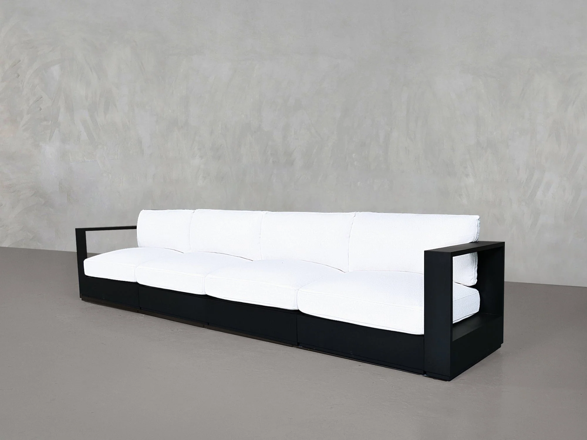 4-Seat Modular Sofa Aluminum Outdoor