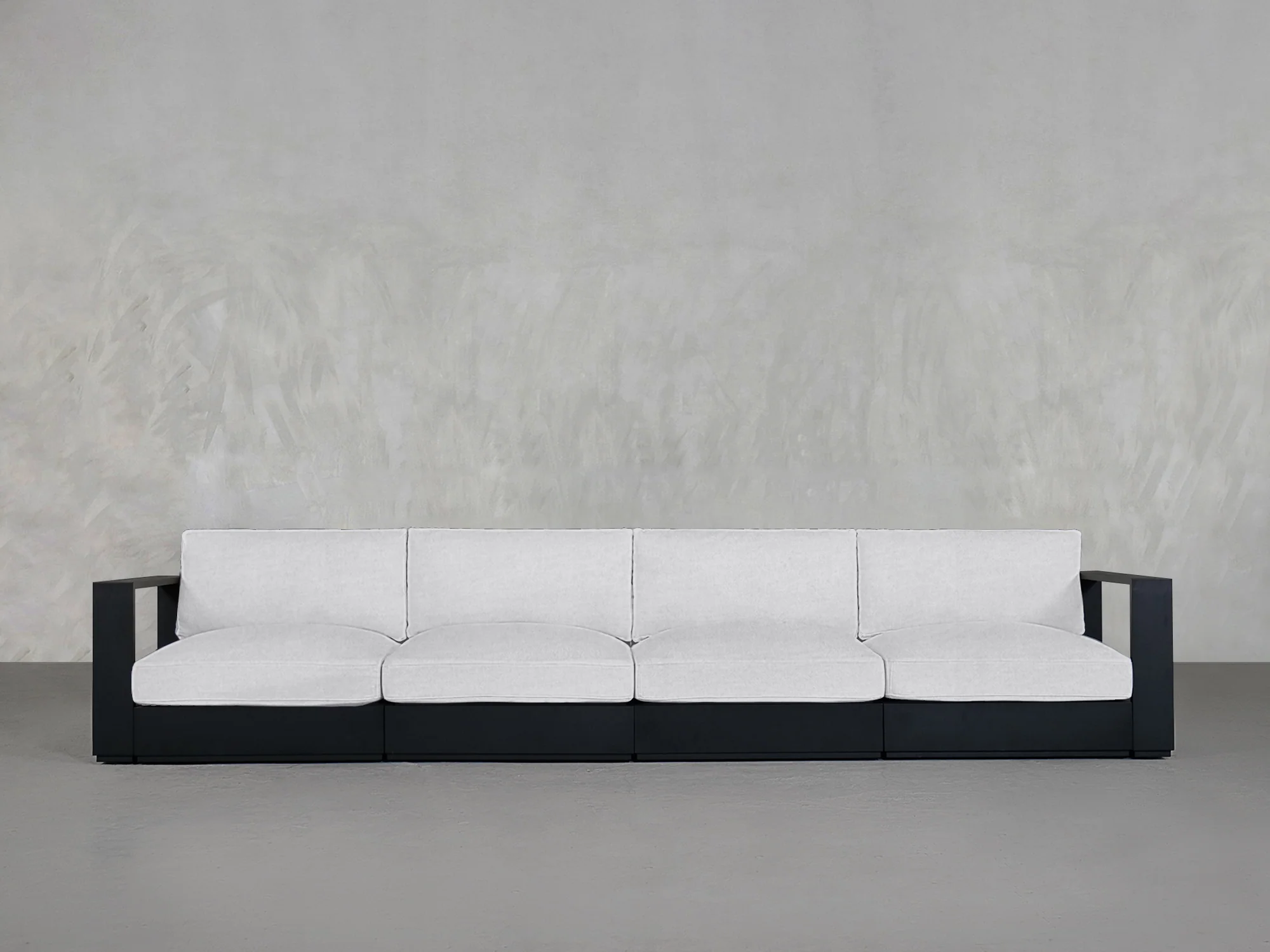4-Seat Modular Sofa Aluminum Outdoor