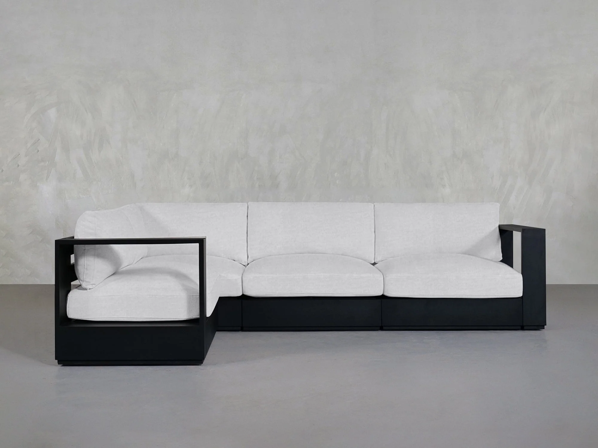 4-Seat Modular Corner Sectional Aluminum Outdoor
