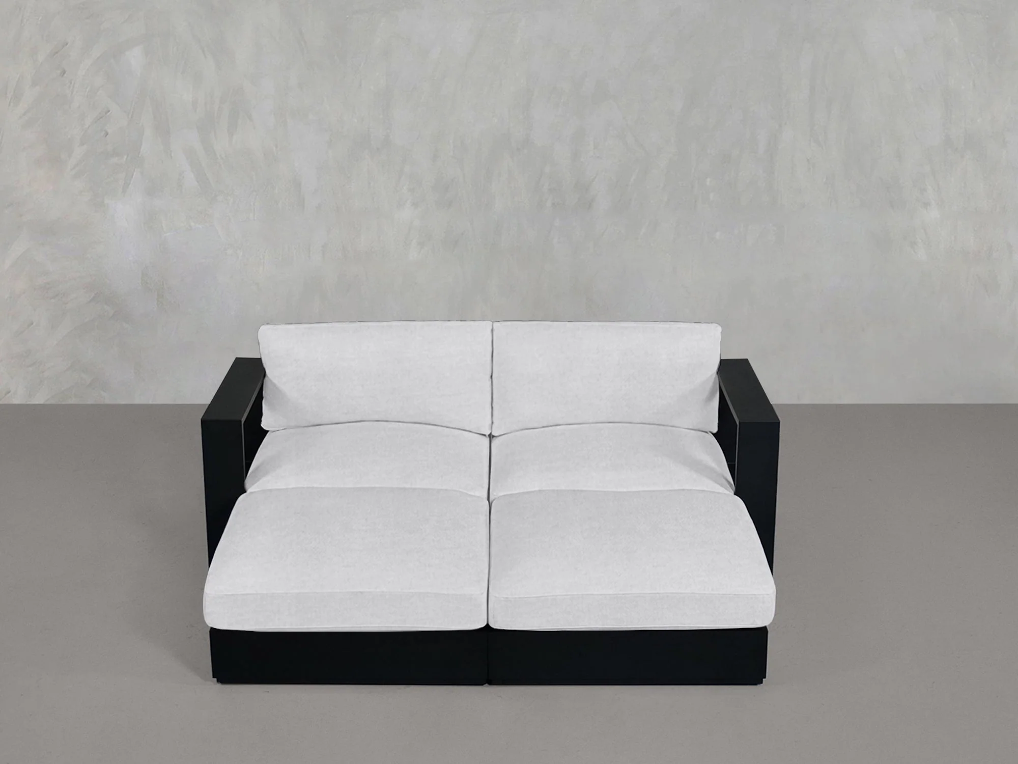 4-Seat Modular Daybed Aluminum Outdoor