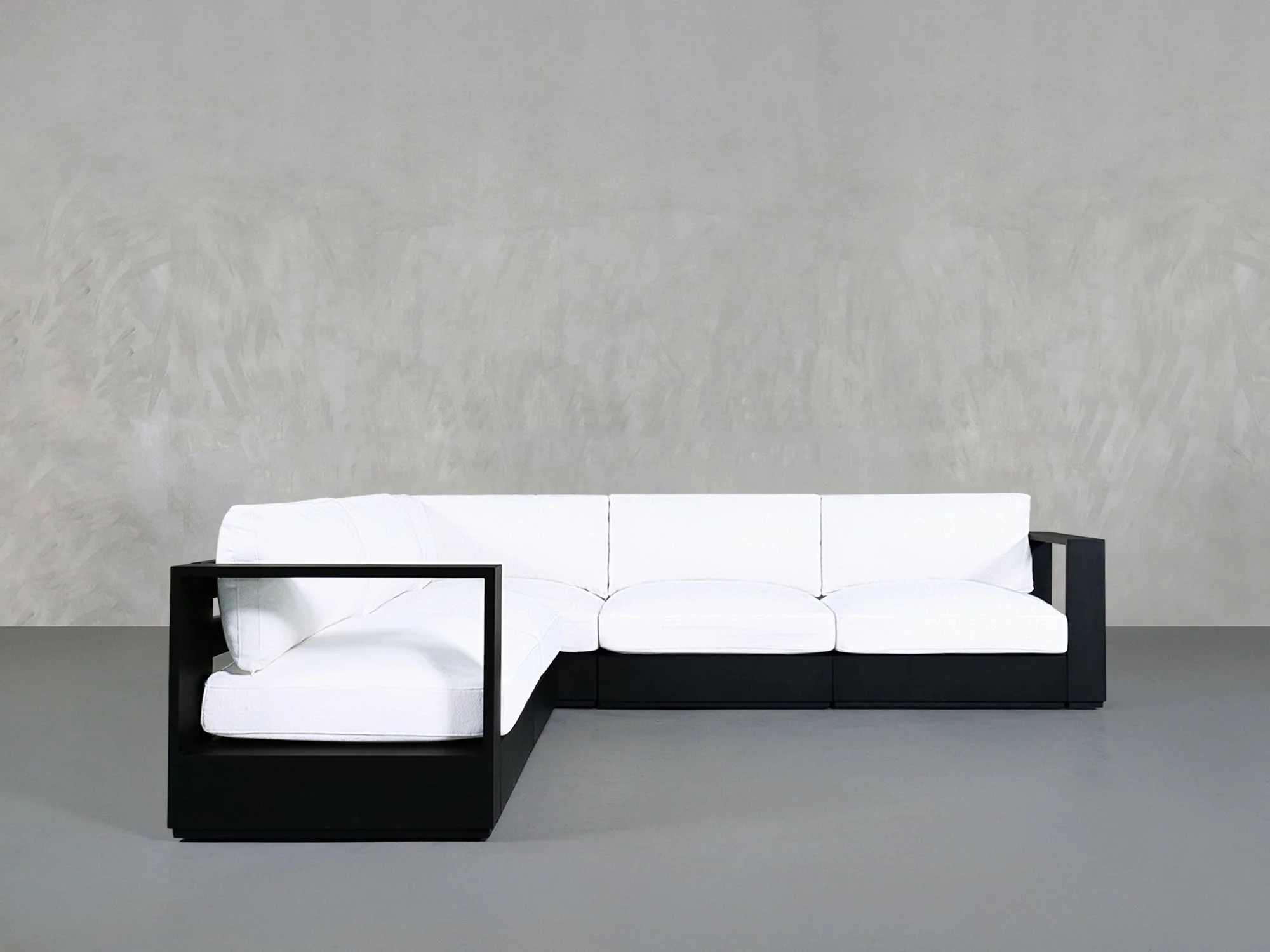 5-Seat Modular Corner Sectional Aluminum Outdoor