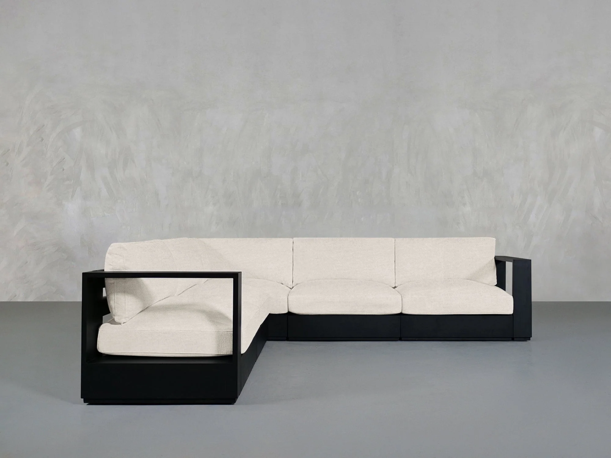 5-Seat Modular Corner Sectional Aluminum Outdoor