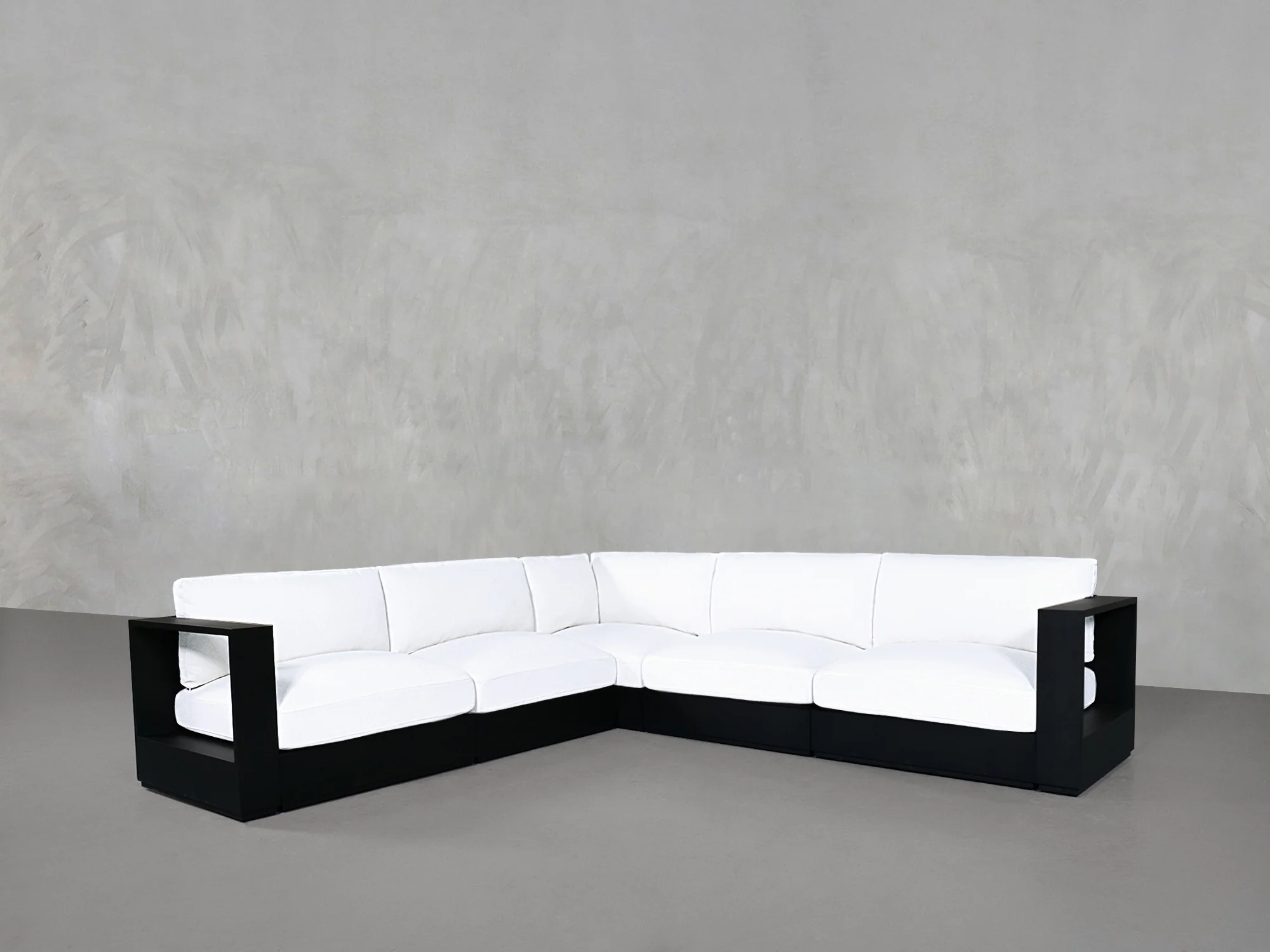 5-Seat Modular Corner Sectional Aluminum Outdoor