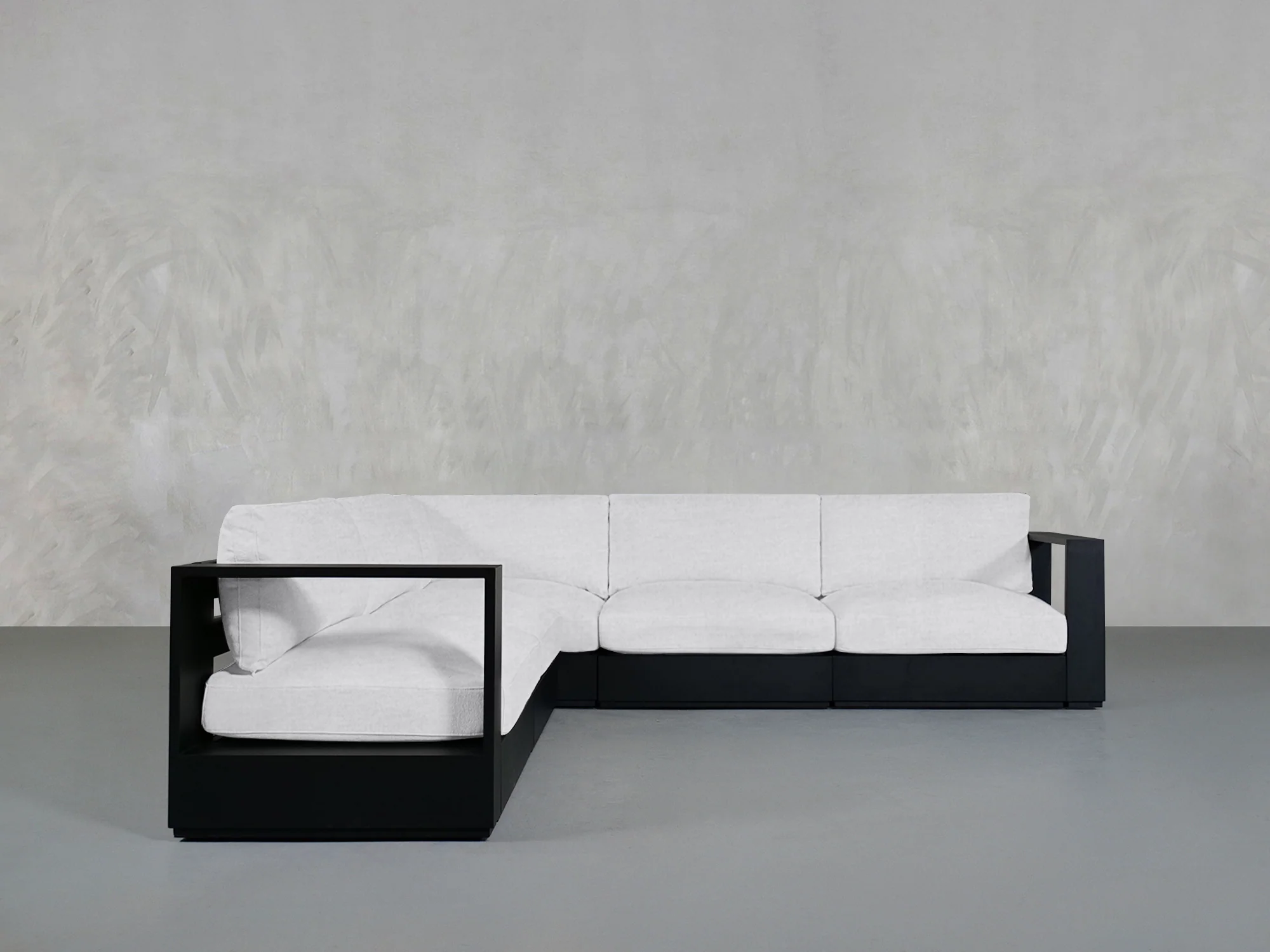 5-Seat Modular Corner Sectional Aluminum Outdoor