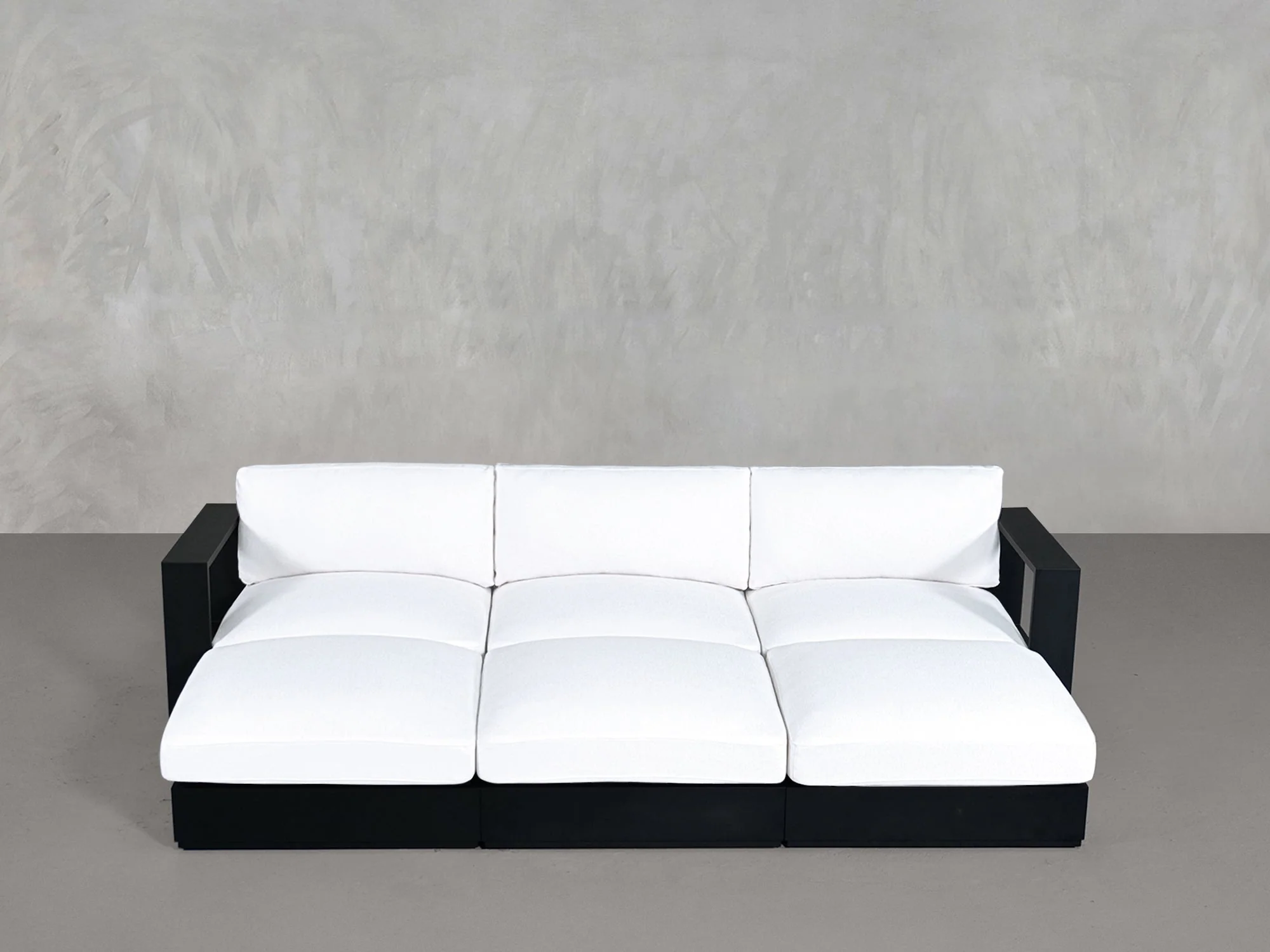 6-Seat Modular Daybed Aluminum Outdoor