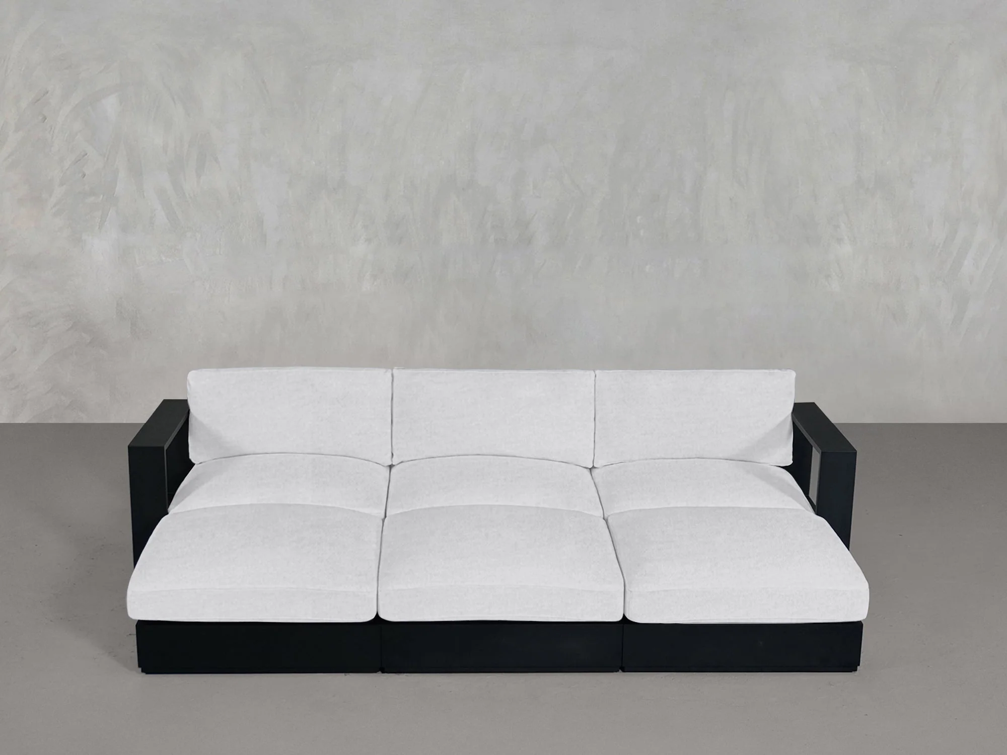 6-Seat Modular Daybed Aluminum Outdoor