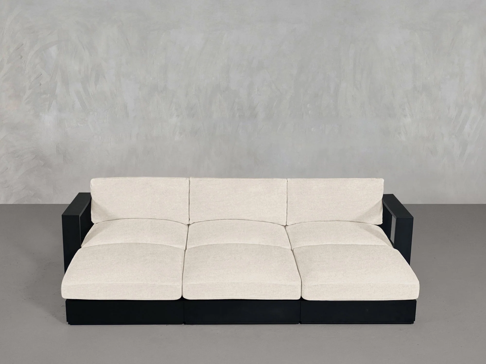 6-Seat Modular Daybed Aluminum Outdoor