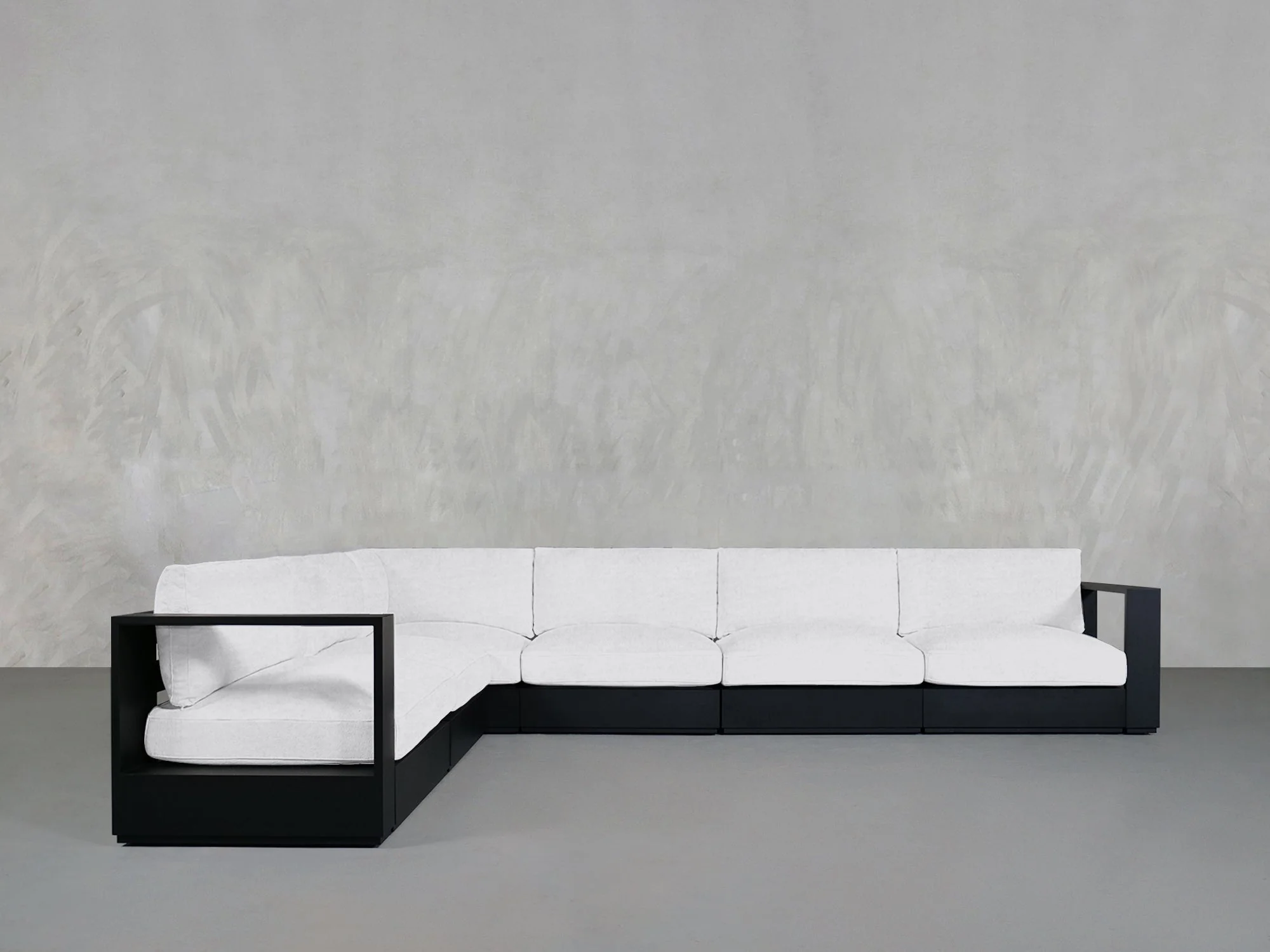 6-Seat Modular Corner Sectional Aluminum Outdoor