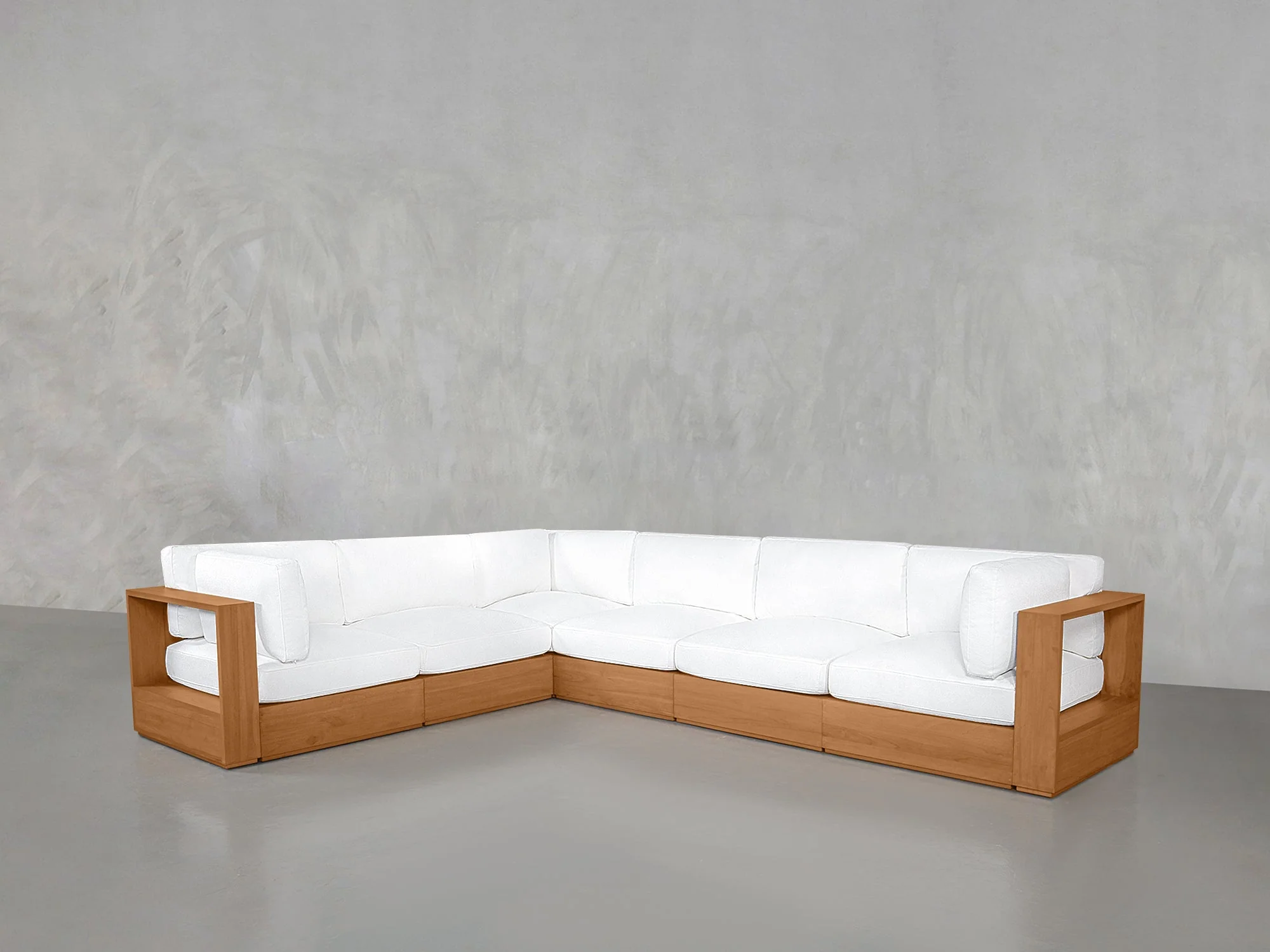 4349-6-seat-modular-corner-sectional-teak-outdoor-3.webp 6-Seat Modular Corner Sectional Teak Outdoor