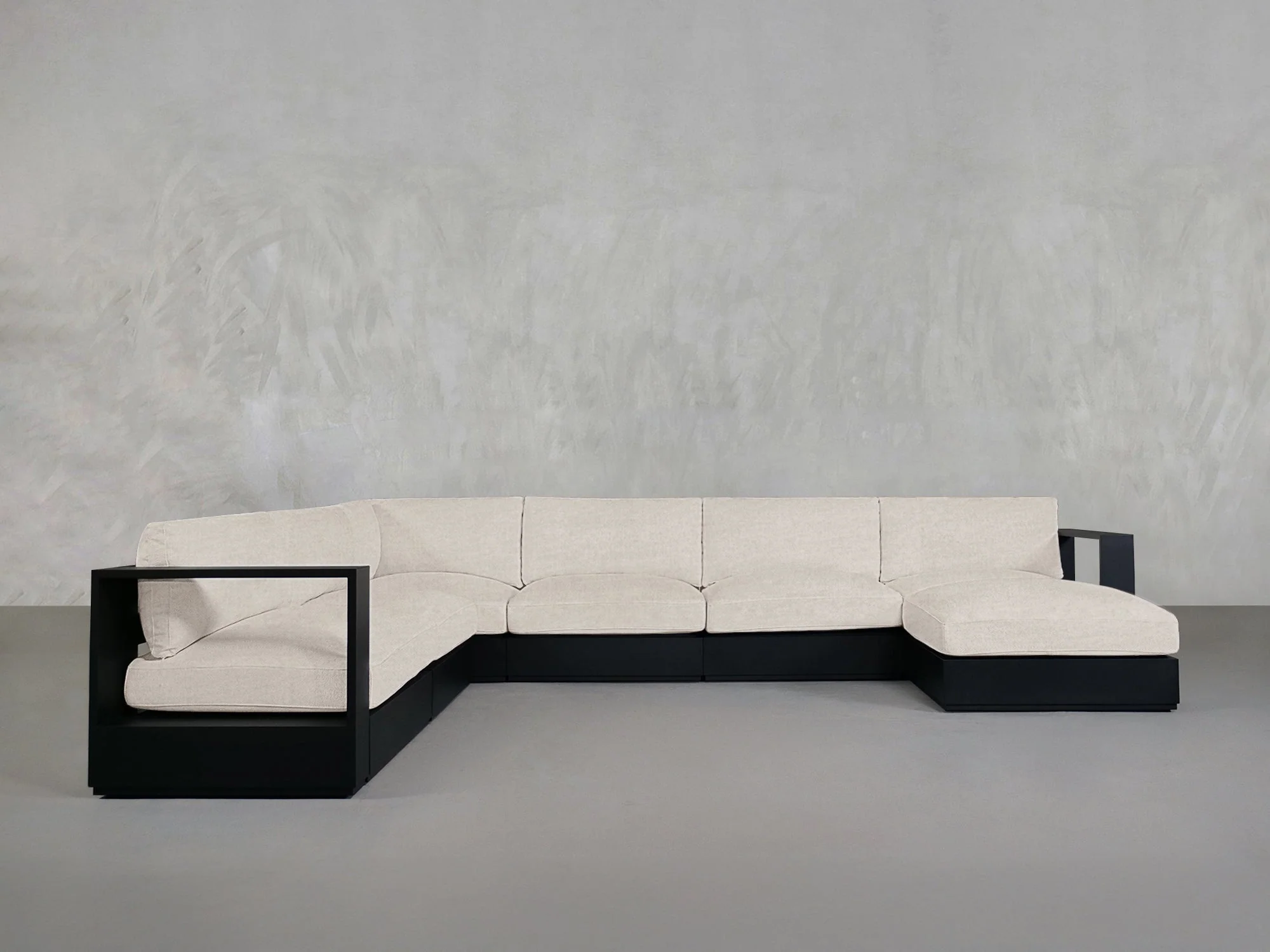 7-Seat Modular Corner Sectional Aluminum Outdoor