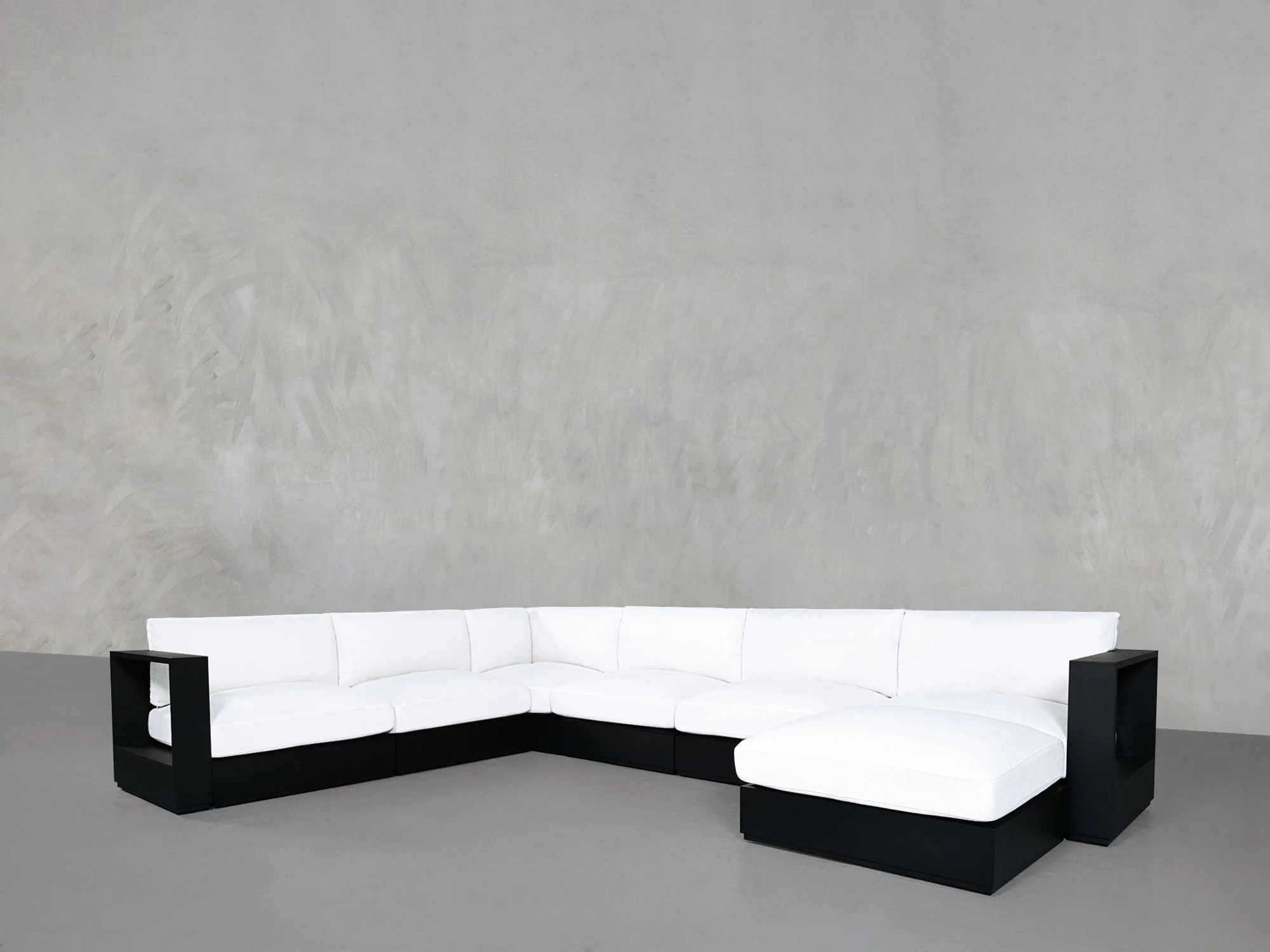 7-Seat Modular Corner Sectional Aluminum Outdoor