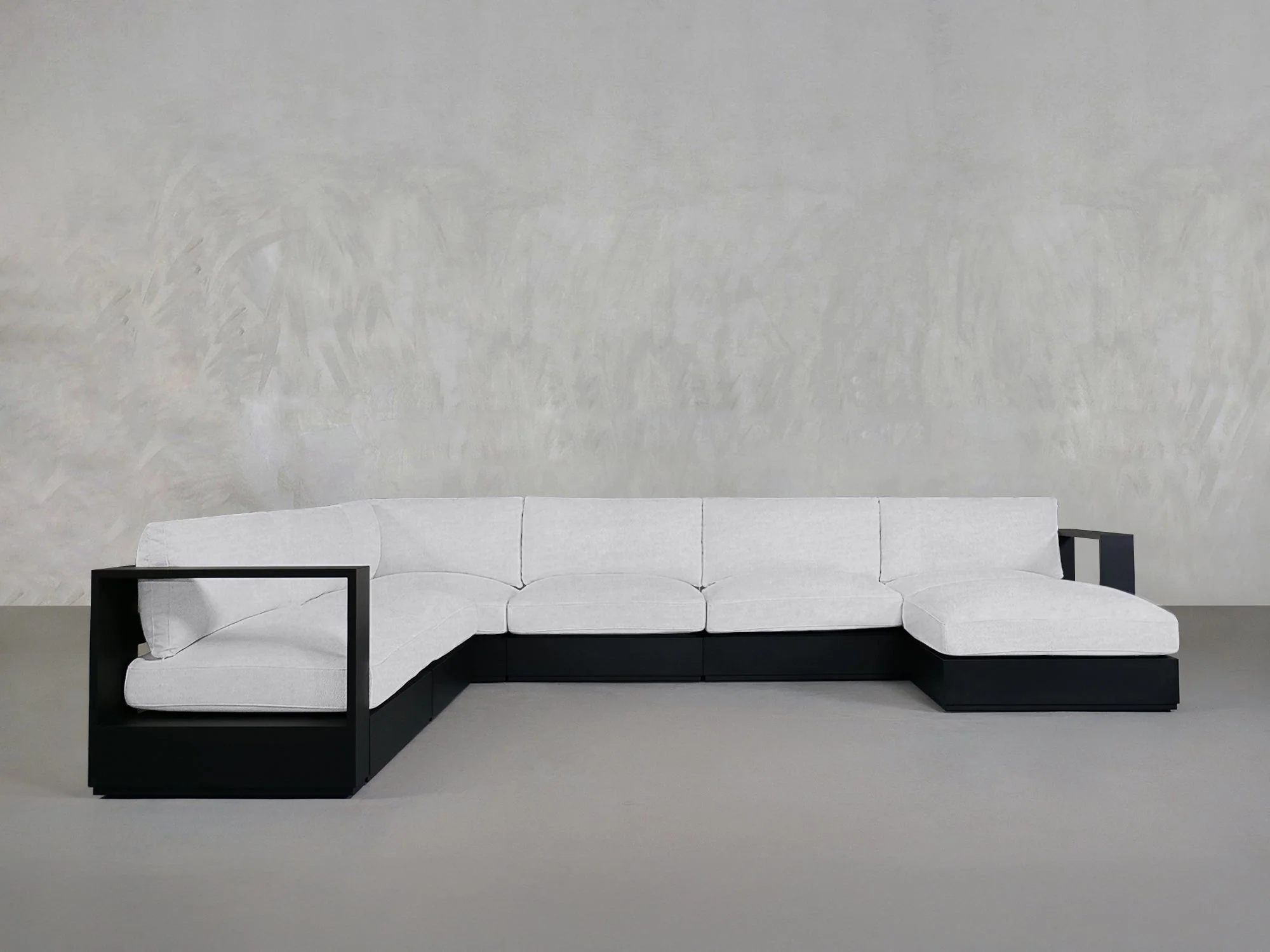 7-Seat Modular Corner Sectional Aluminum Outdoor