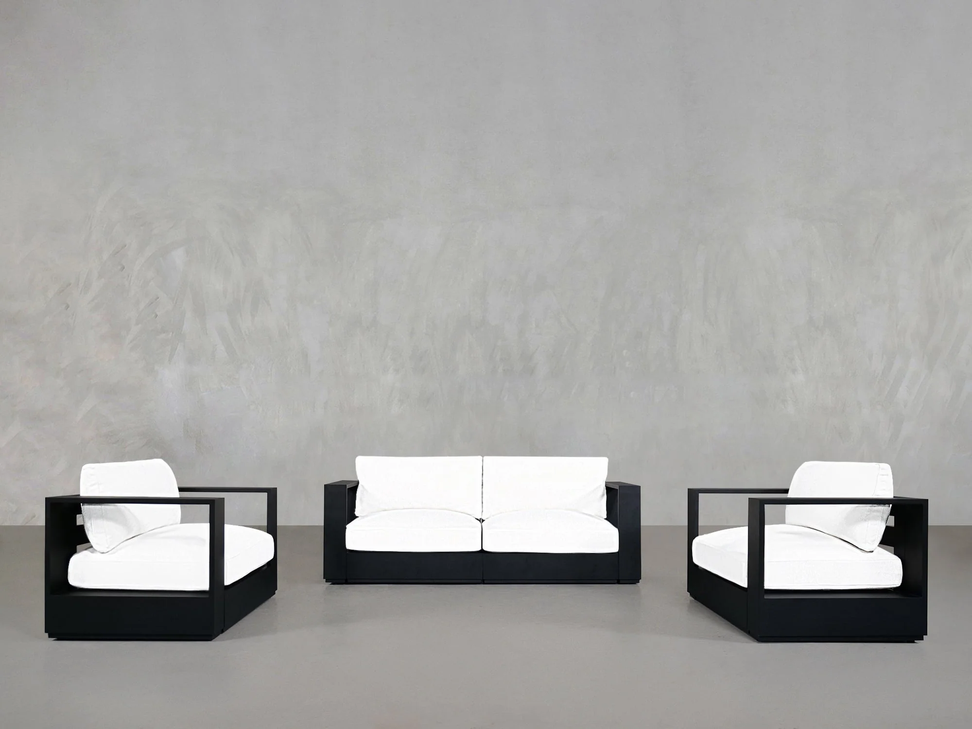 2-1-1 Sofa & Armchair Set Aluminum Outdoor
