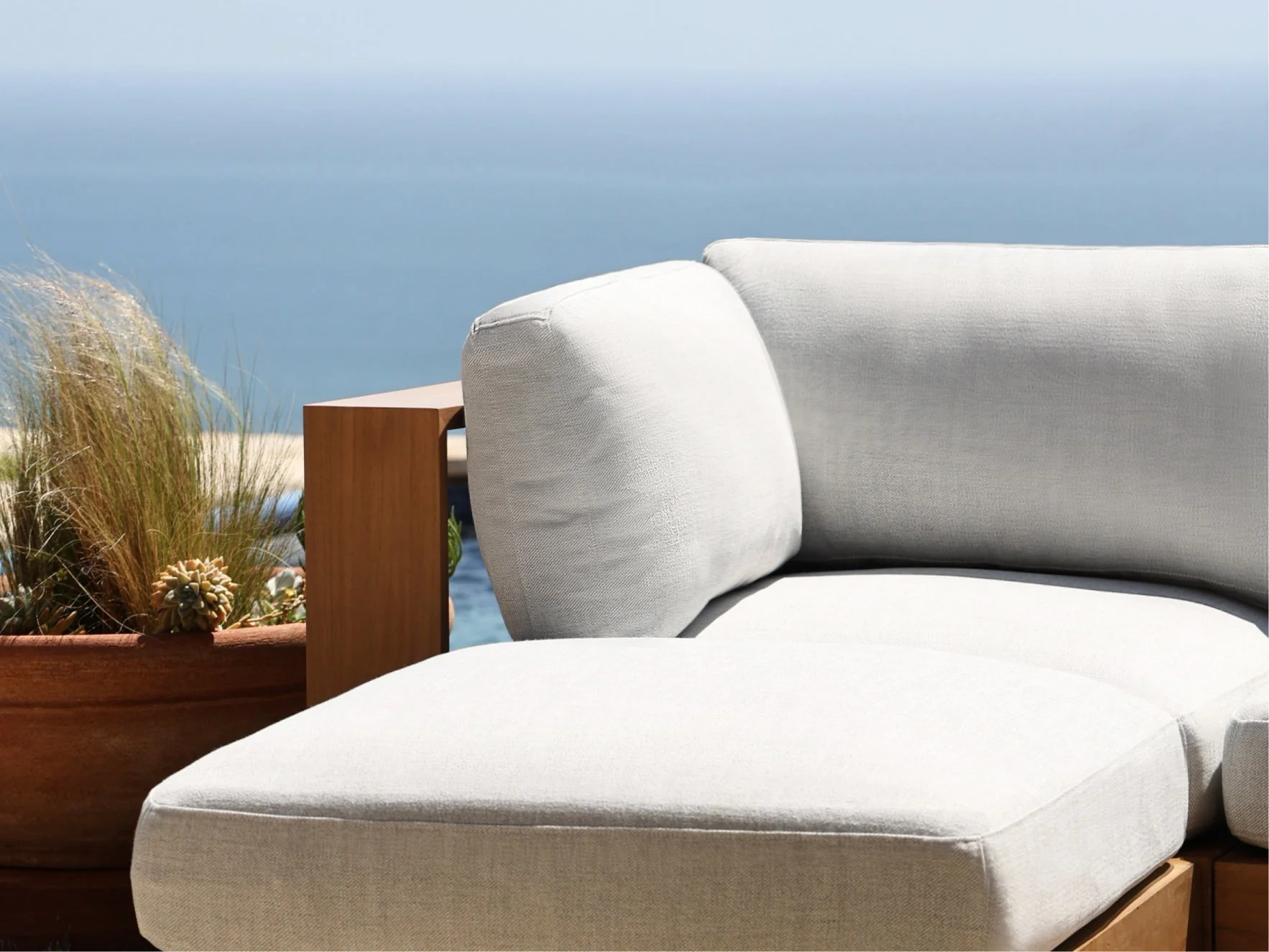2-1-1 Sofa & Armchair Set Teak Outdoor